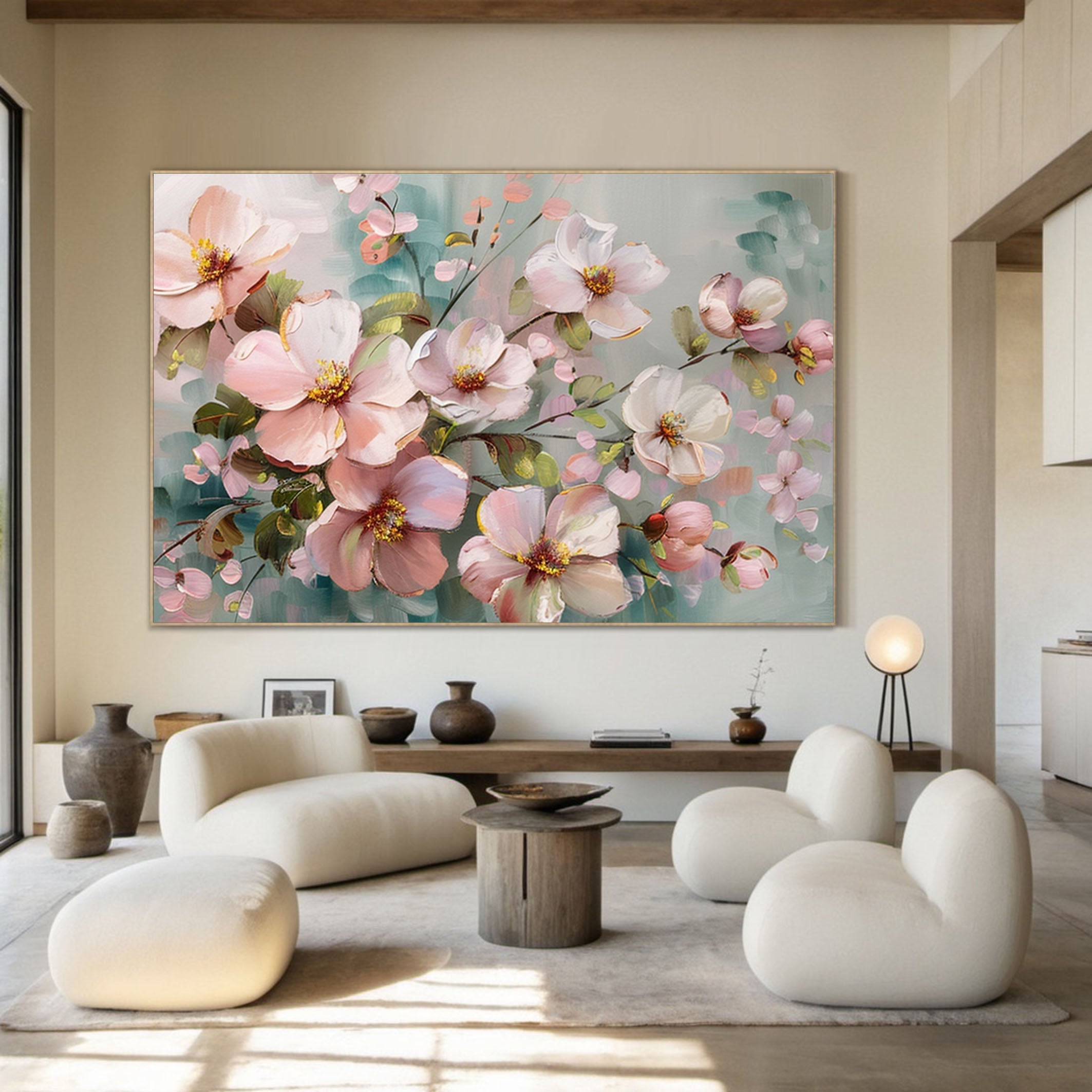 Elegant Floral Wall Art for Modern Living Rooms #FB013