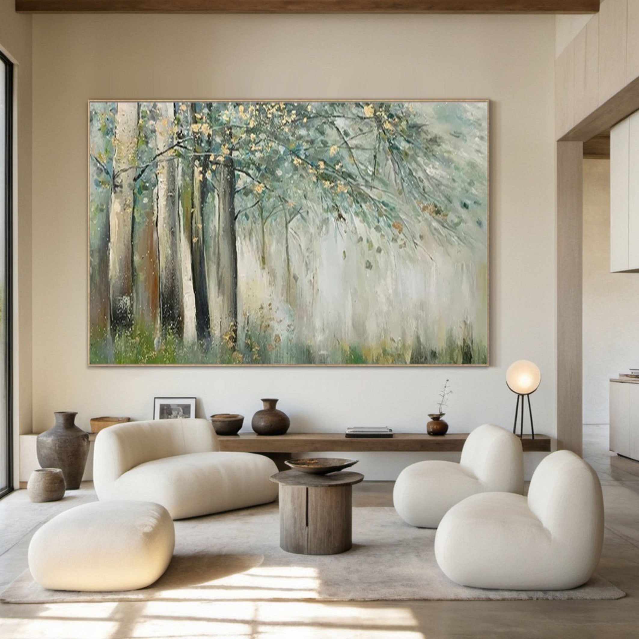 Lush Forest Landscape Wall Art for Modern Interiors #TP053