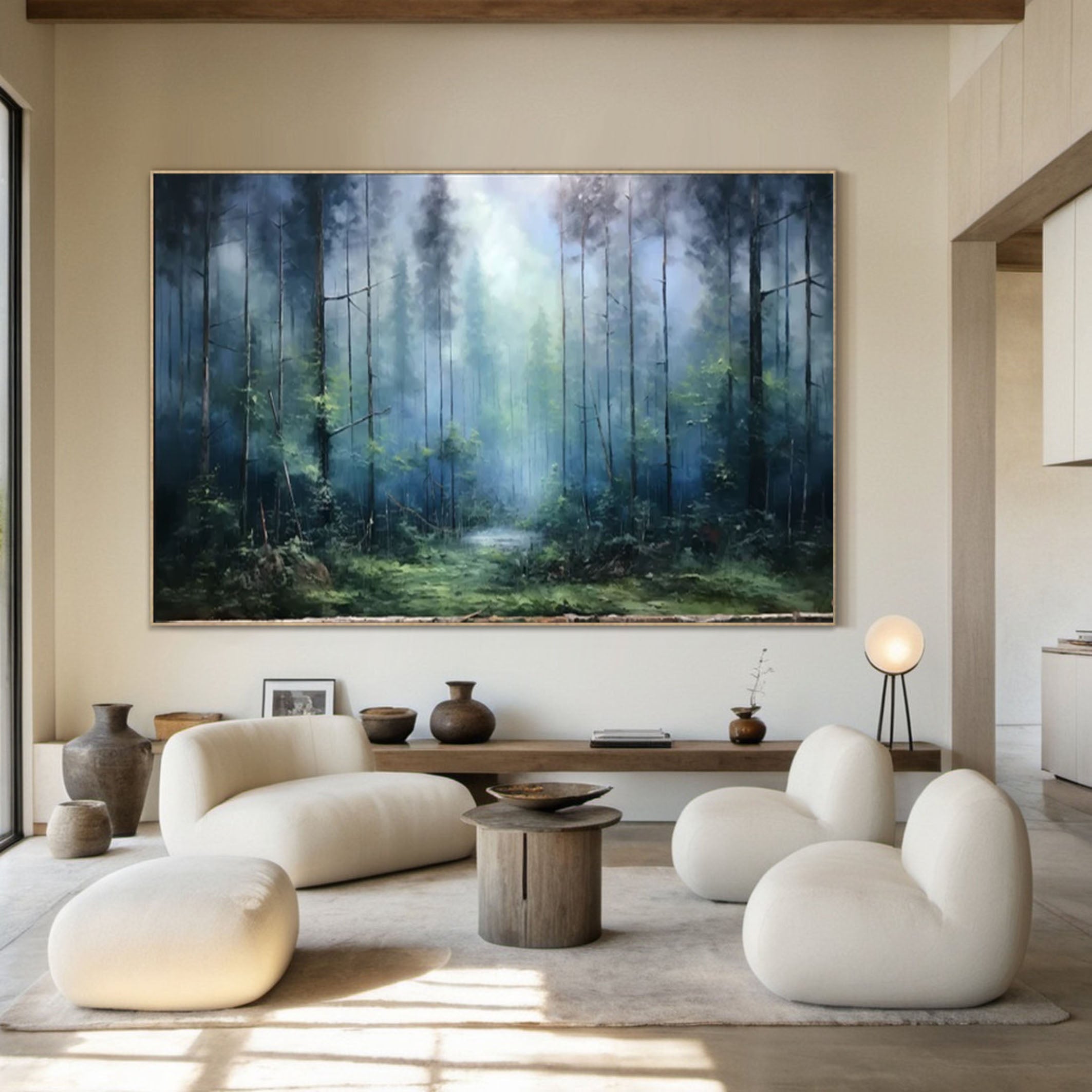 Mystical Forest Canvas Art for Chic Interior Design #TP054