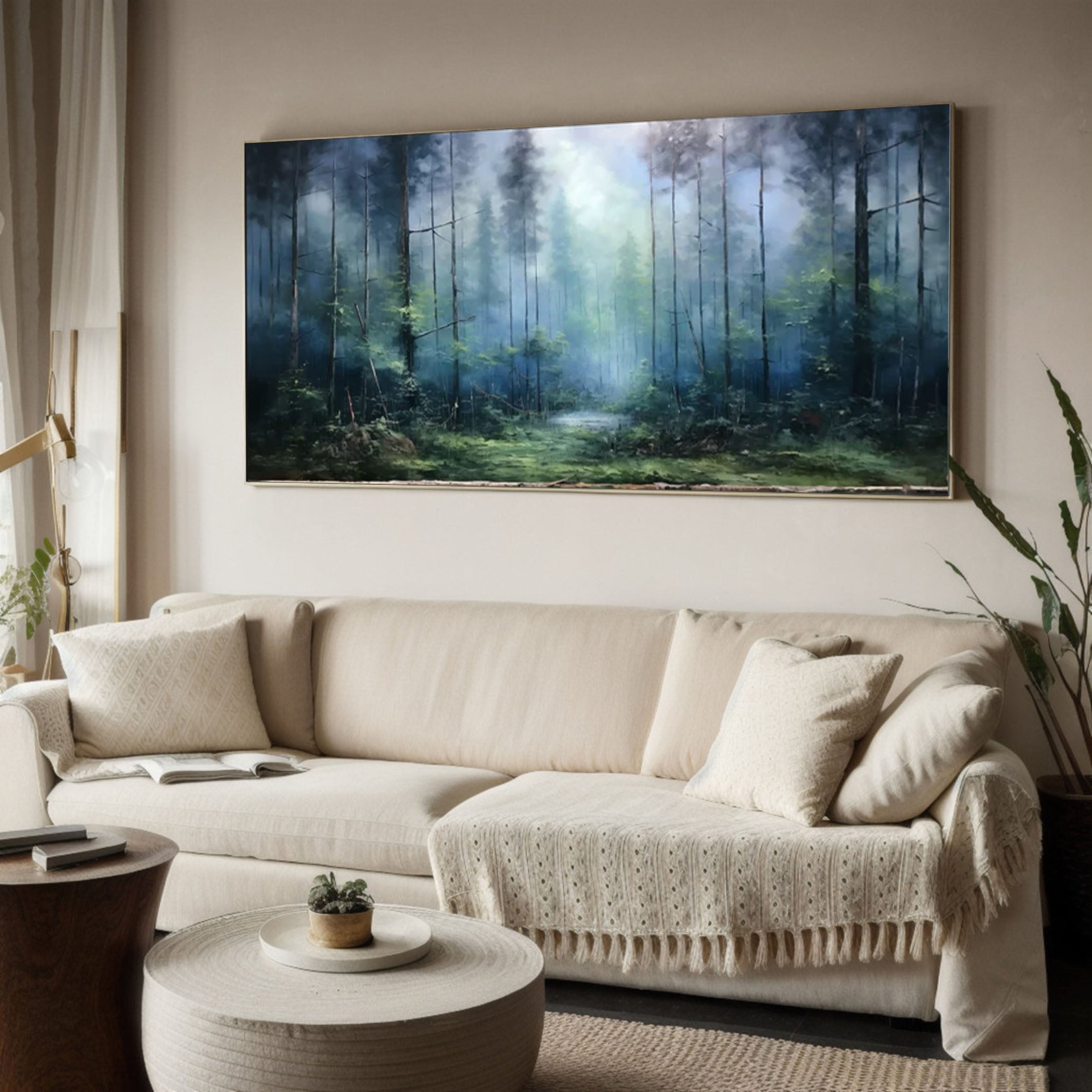 Mystical Forest Canvas Art for Chic Interior Design #TP054