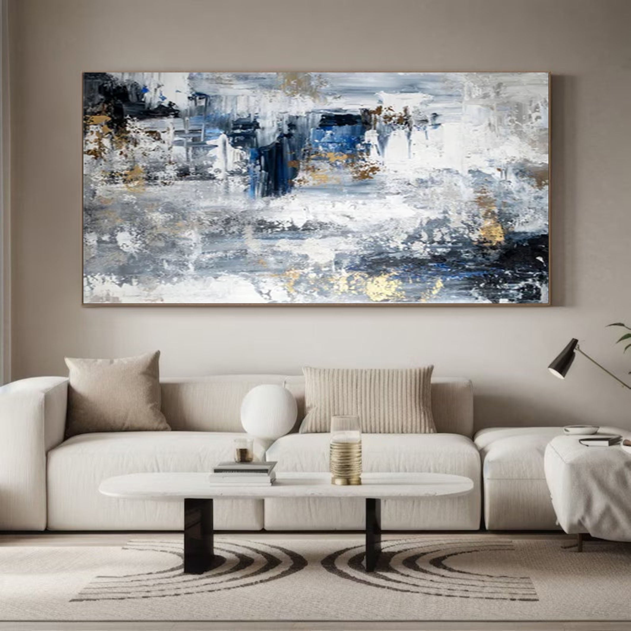 Large Abstract Canvas with Modern Design #AB063