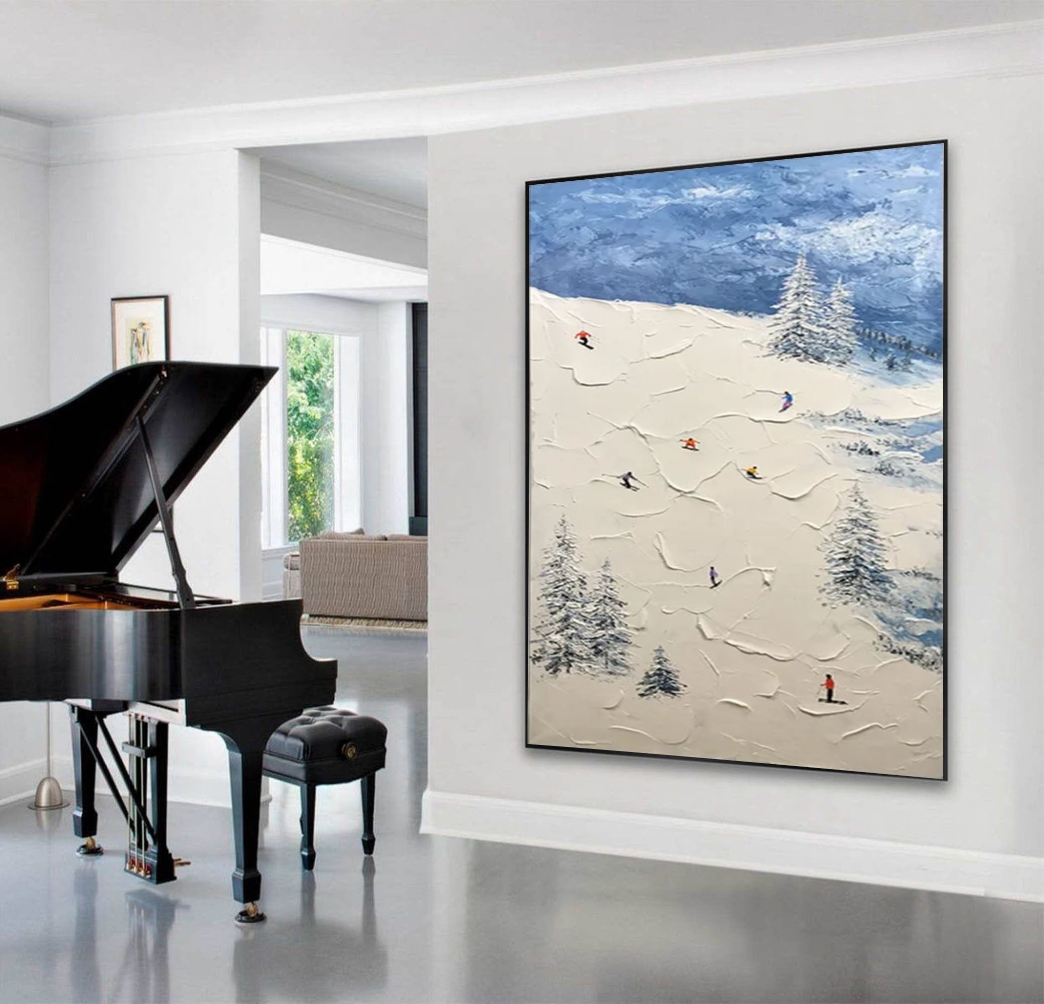 Winter Sports Wall Art for Contemporary Living Rooms #SPA007