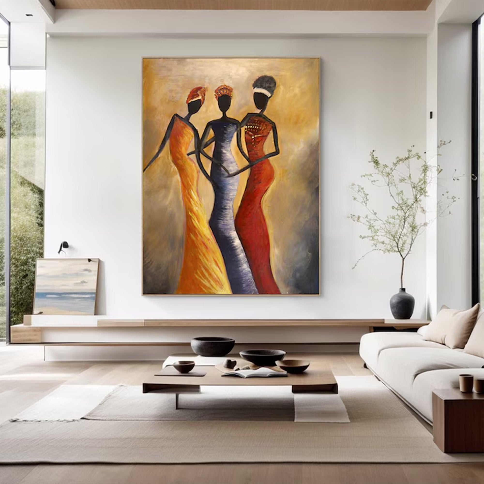 Large Textured Figure Art | KelorArt #AG 143