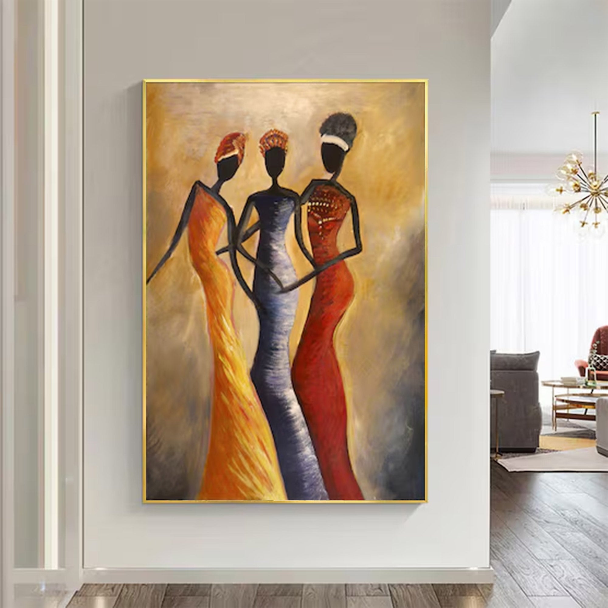 Large Textured Figure Art | KelorArt #AG 143