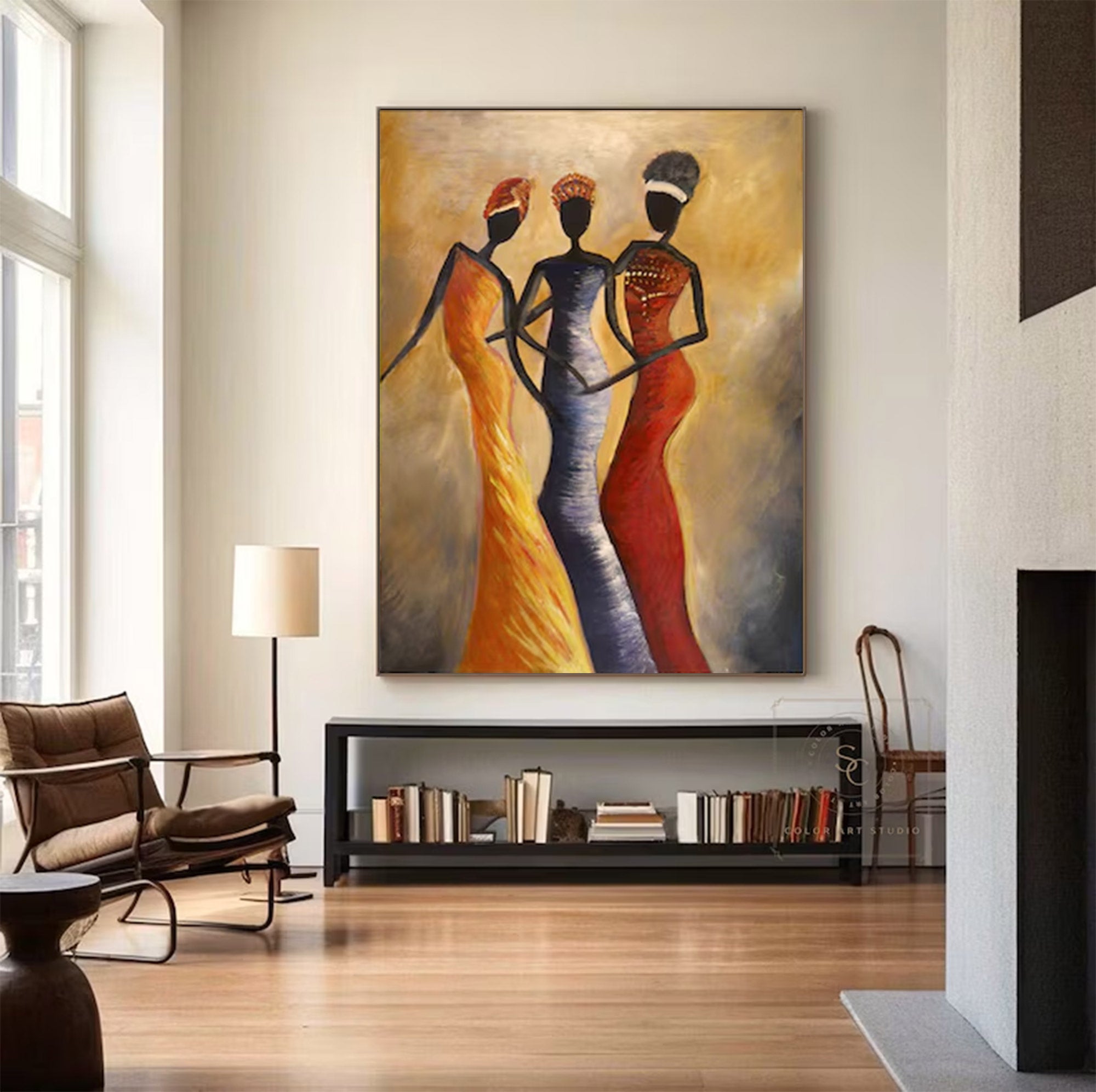 Large Textured Figure Art | KelorArt #AG 143