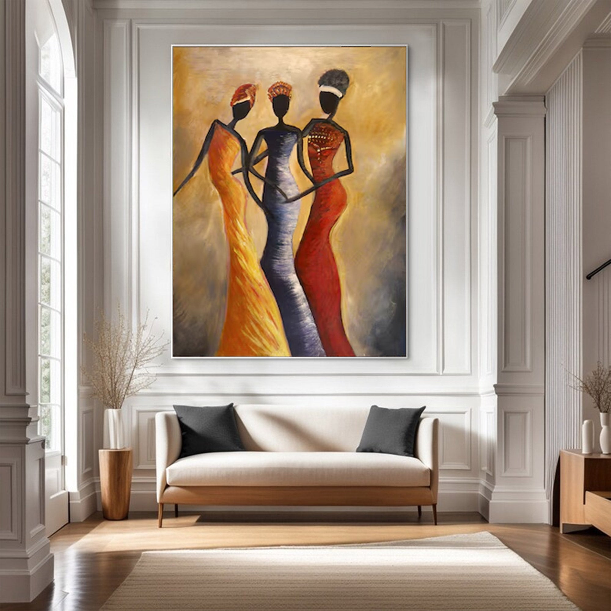 Large Textured Figure Art | KelorArt #AG 143
