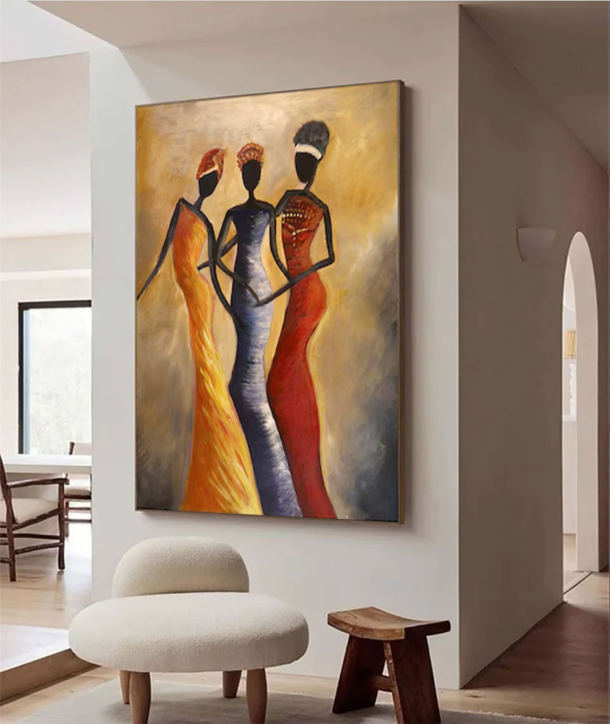 Large Textured Figure Art | KelorArt #AG 143