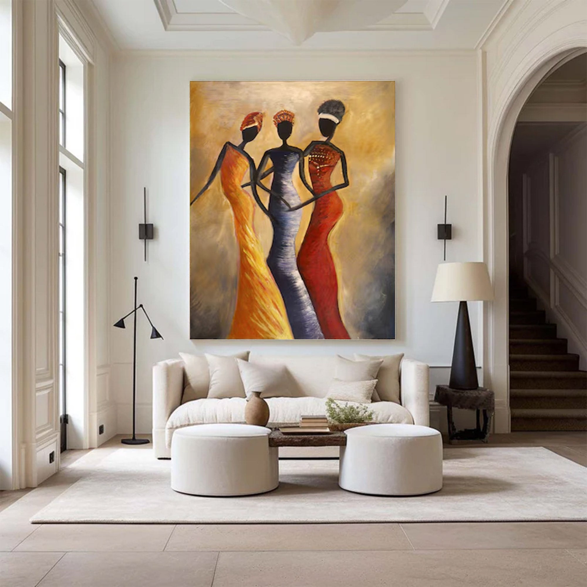 Large Textured Figure Art | KelorArt #AG 143