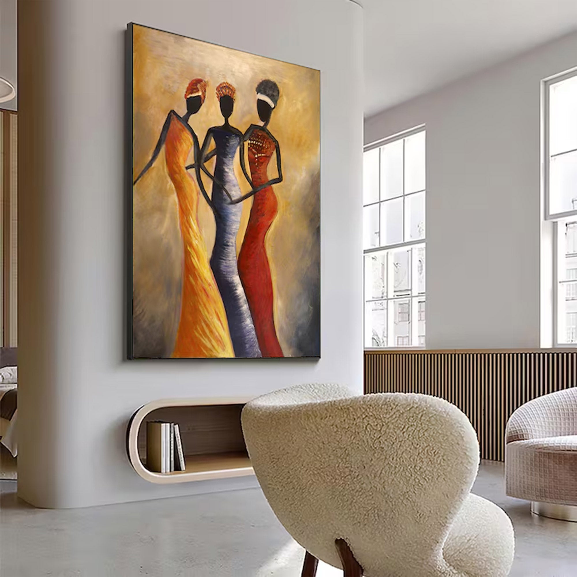 Large Textured Figure Art | KelorArt #AG 143