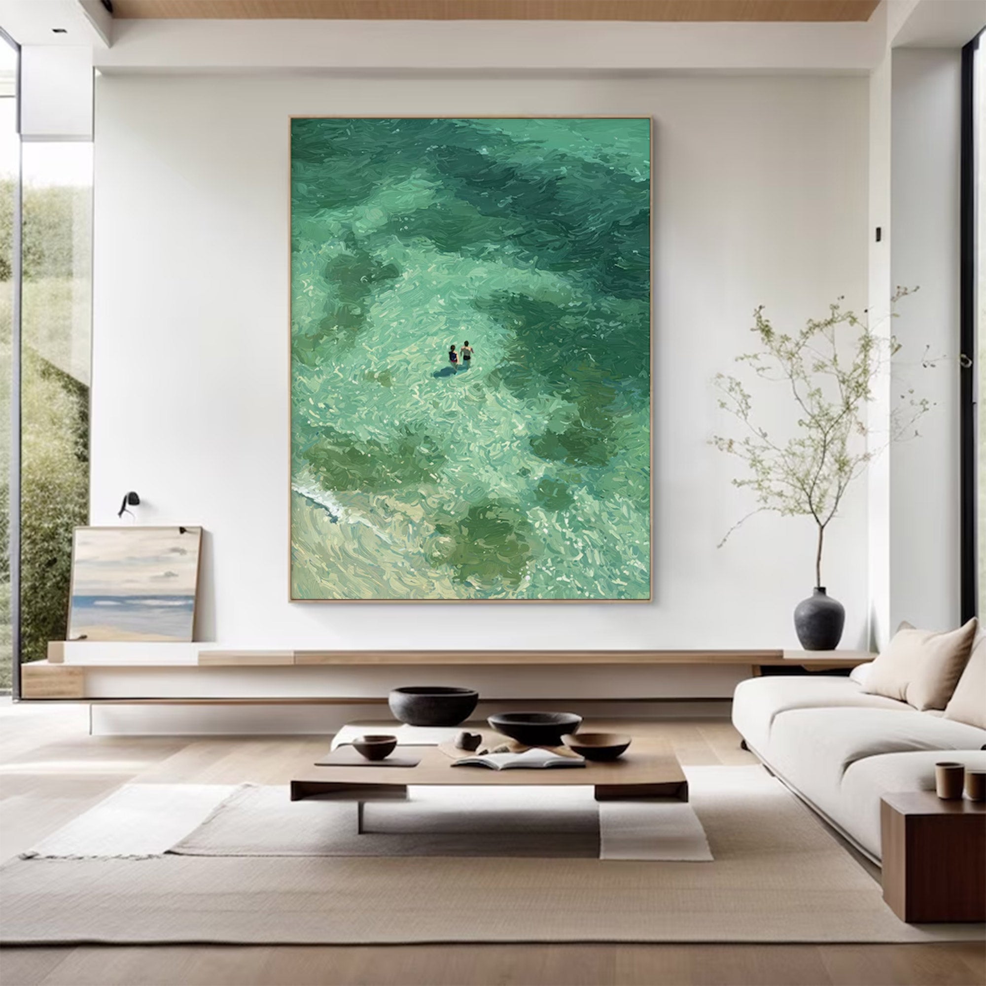 Large Abstract Ocean Art | KelorArt #AG 144