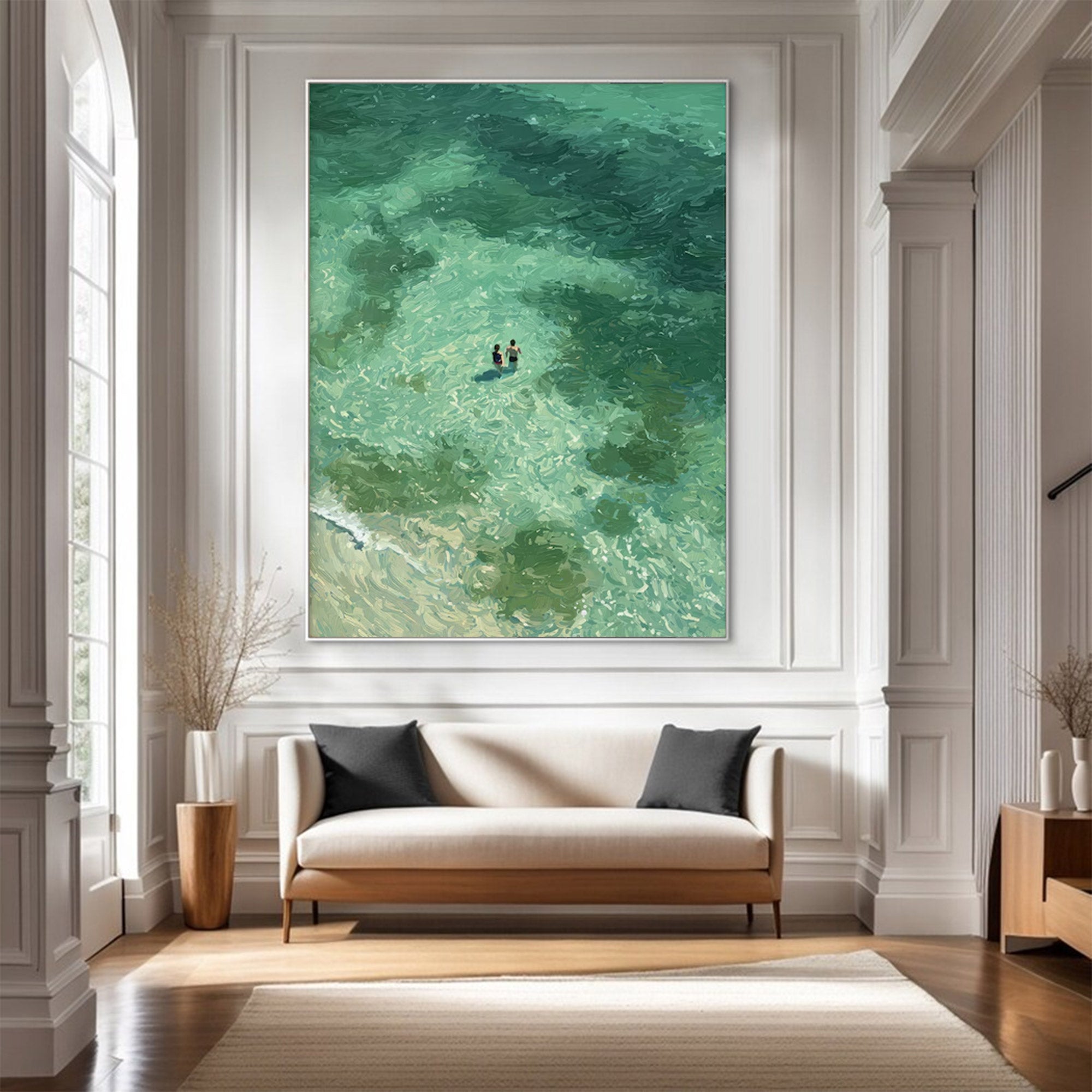 Large Abstract Ocean Art | KelorArt #AG 144