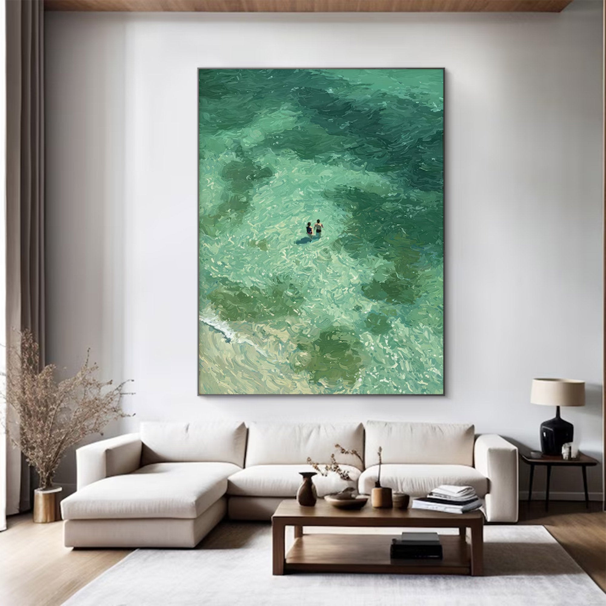 Large Abstract Ocean Art | KelorArt #AG 144
