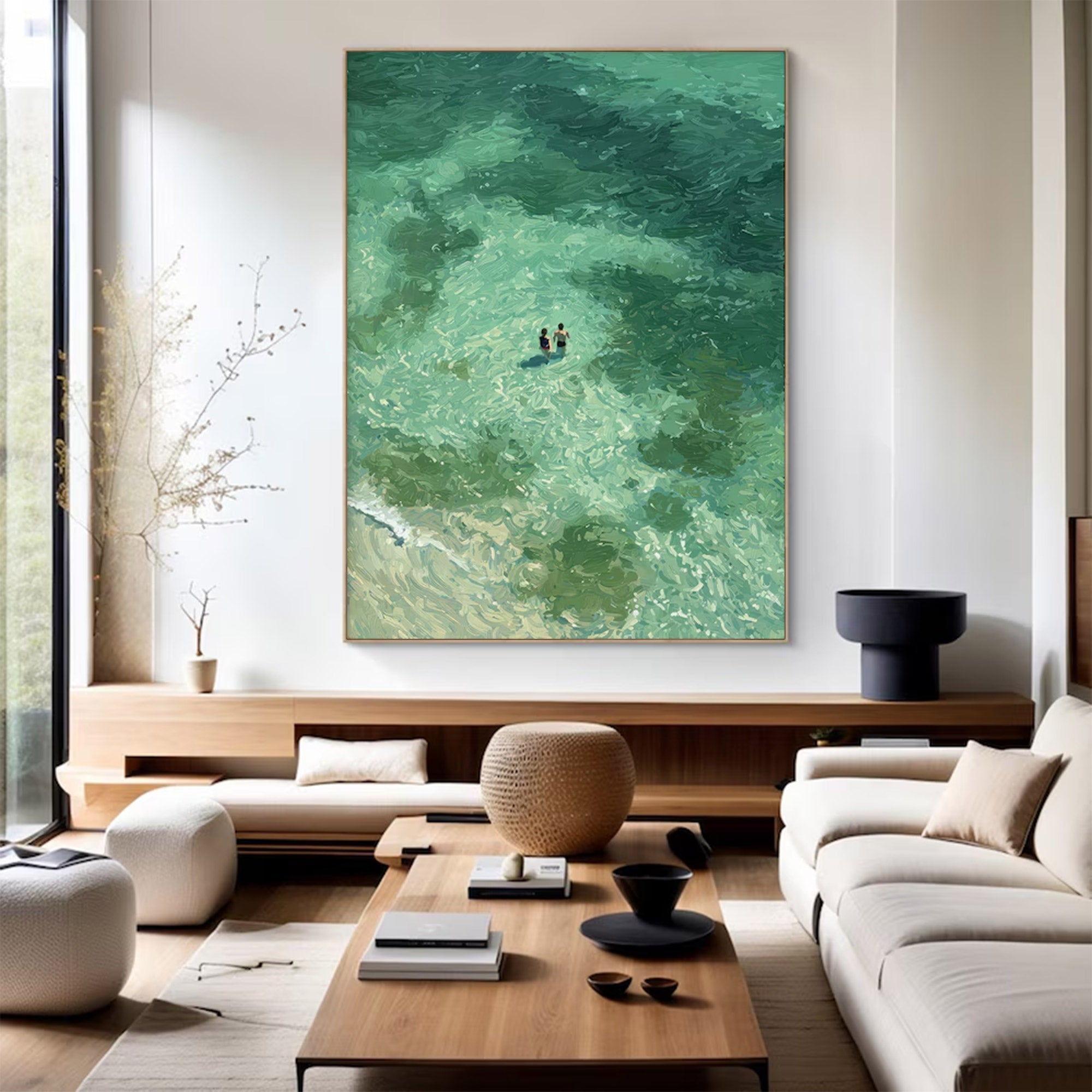 Large Abstract Ocean Art | KelorArt #AG 144