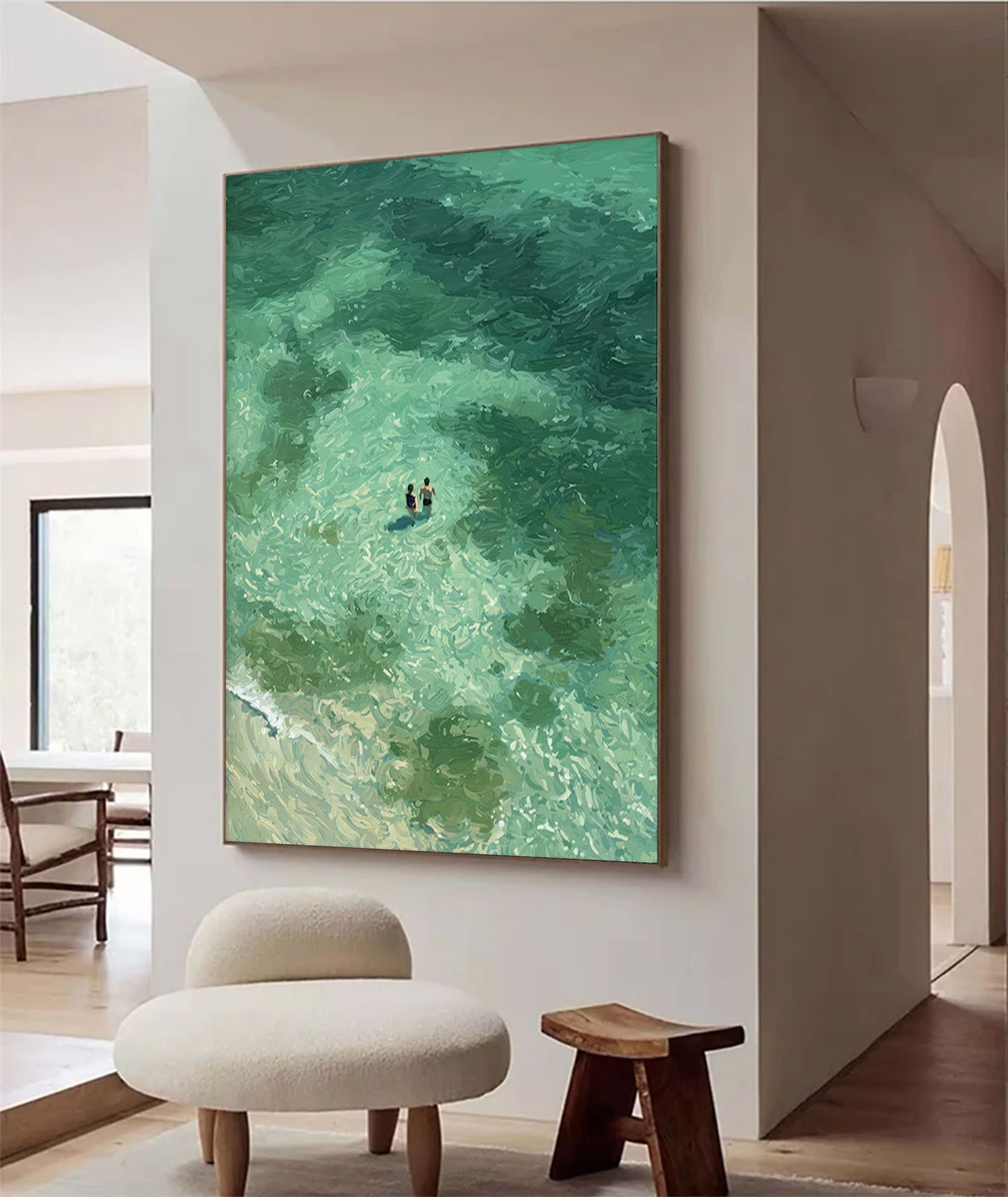 Large Abstract Ocean Art | KelorArt #AG 144