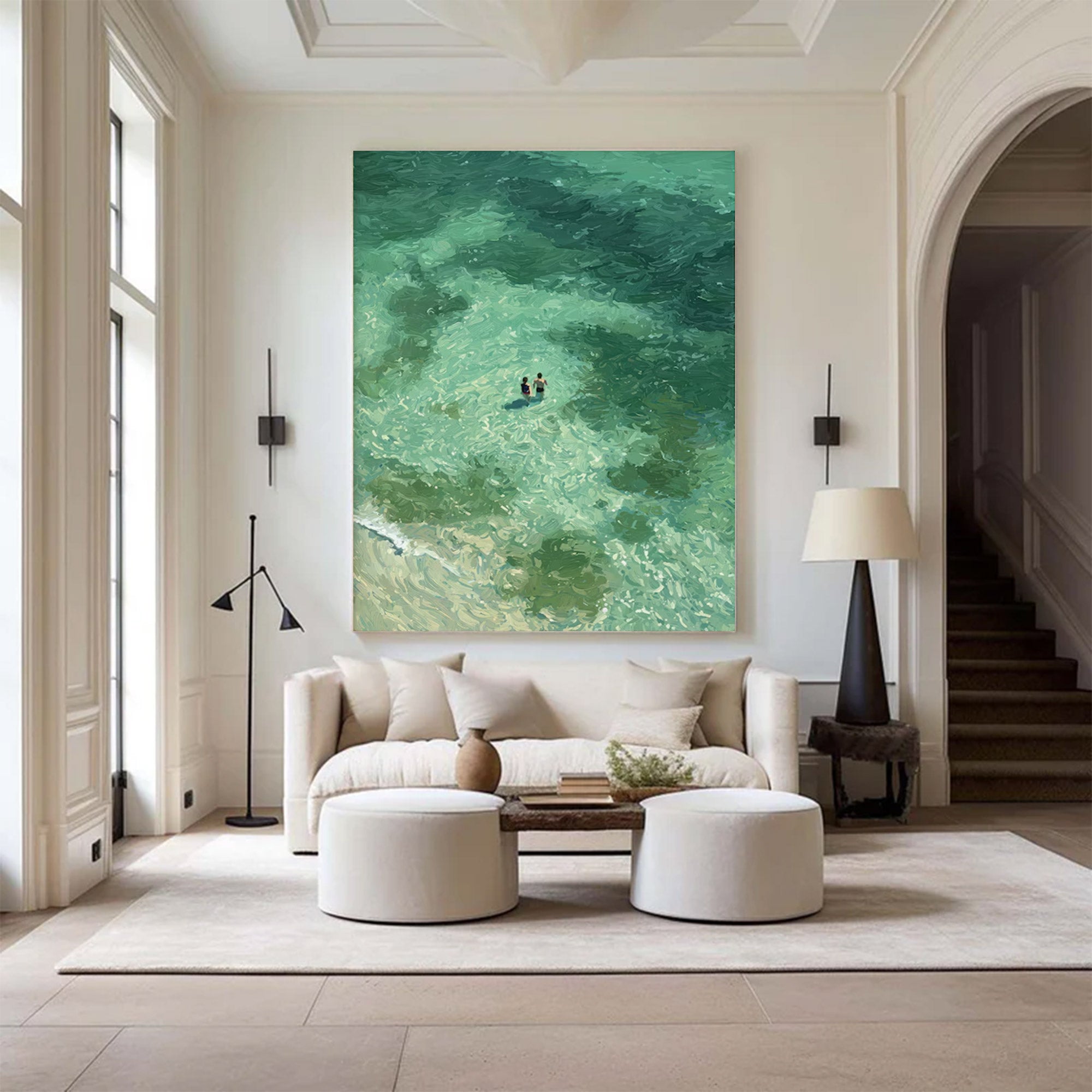Large Abstract Ocean Art | KelorArt #AG 144