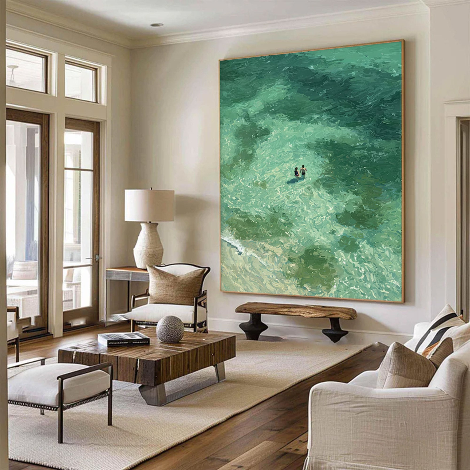 Large Abstract Ocean Art | KelorArt #AG 144