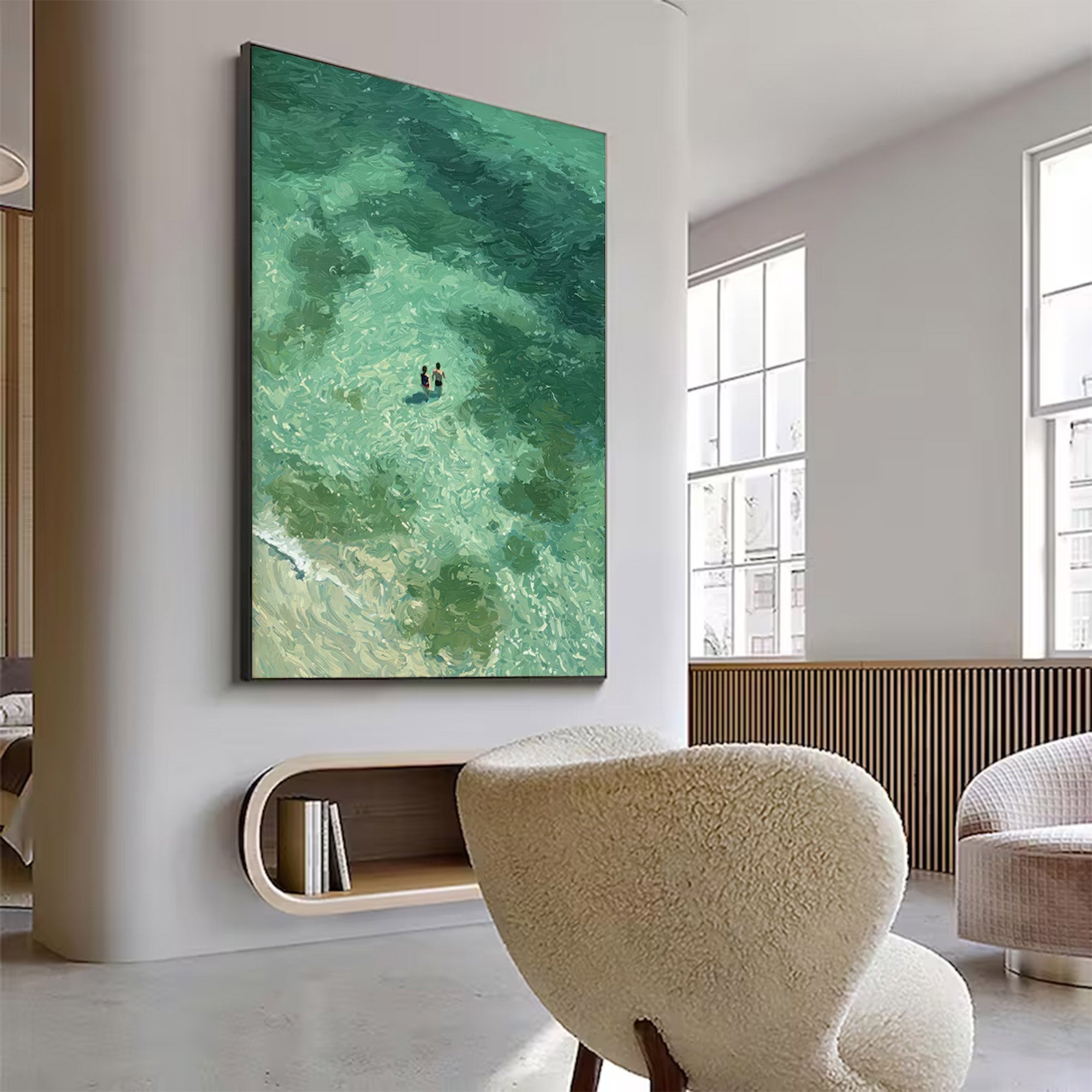 Large Abstract Ocean Art | KelorArt #AG 144