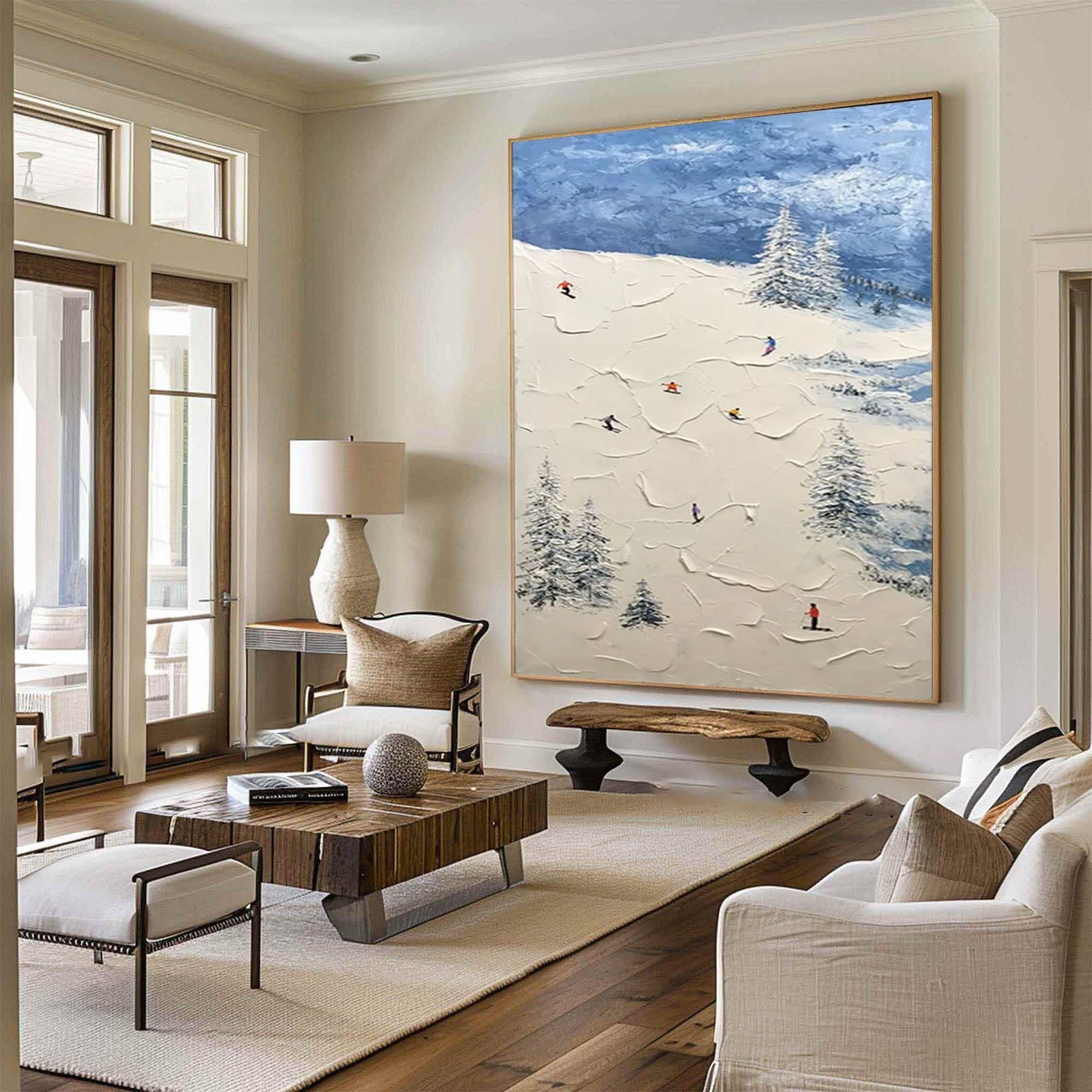 Winter Sports Wall Art for Contemporary Living Rooms #SPA007