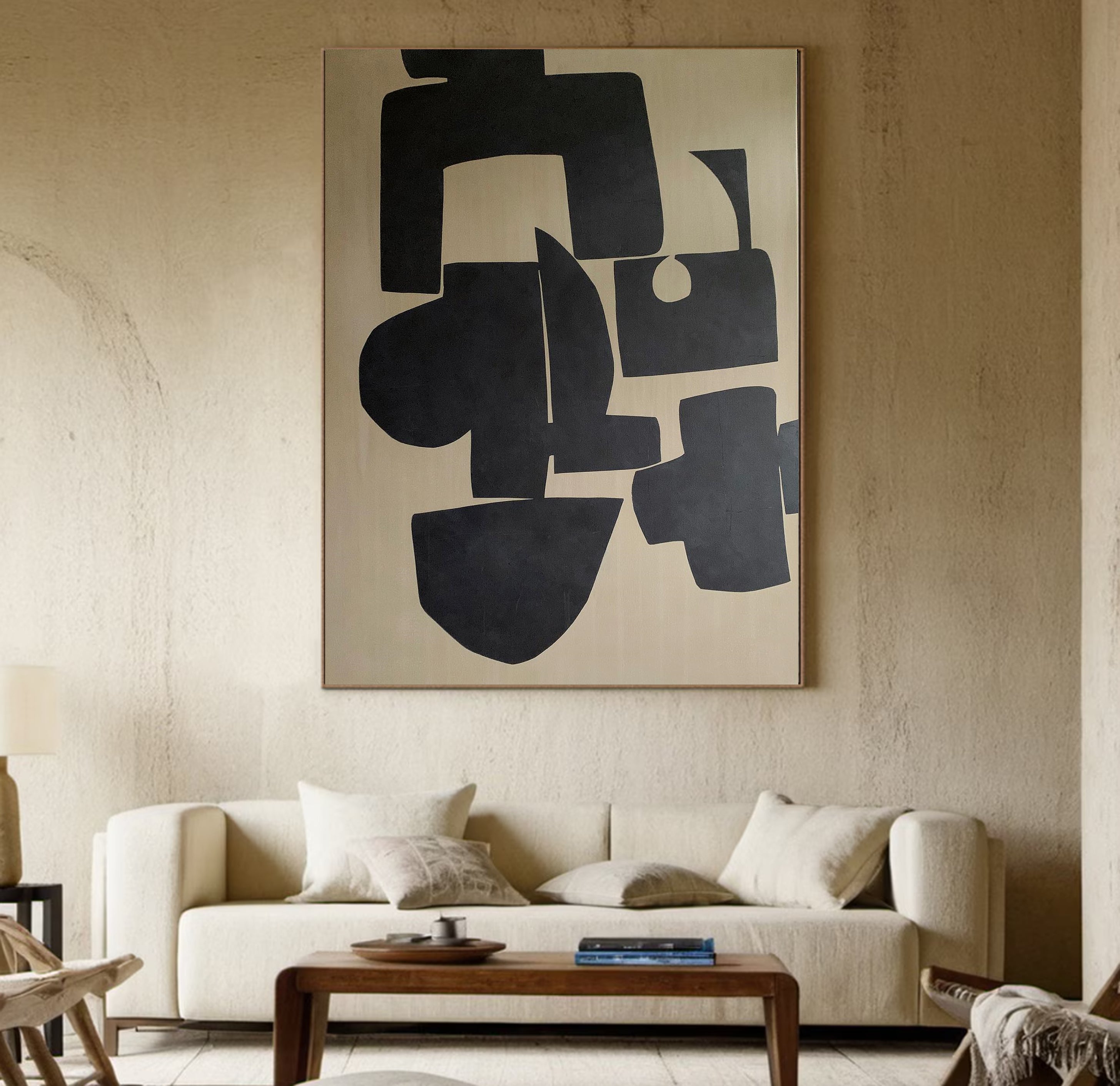 Contemporary Minimalist Geometric Canvas Art #MM015