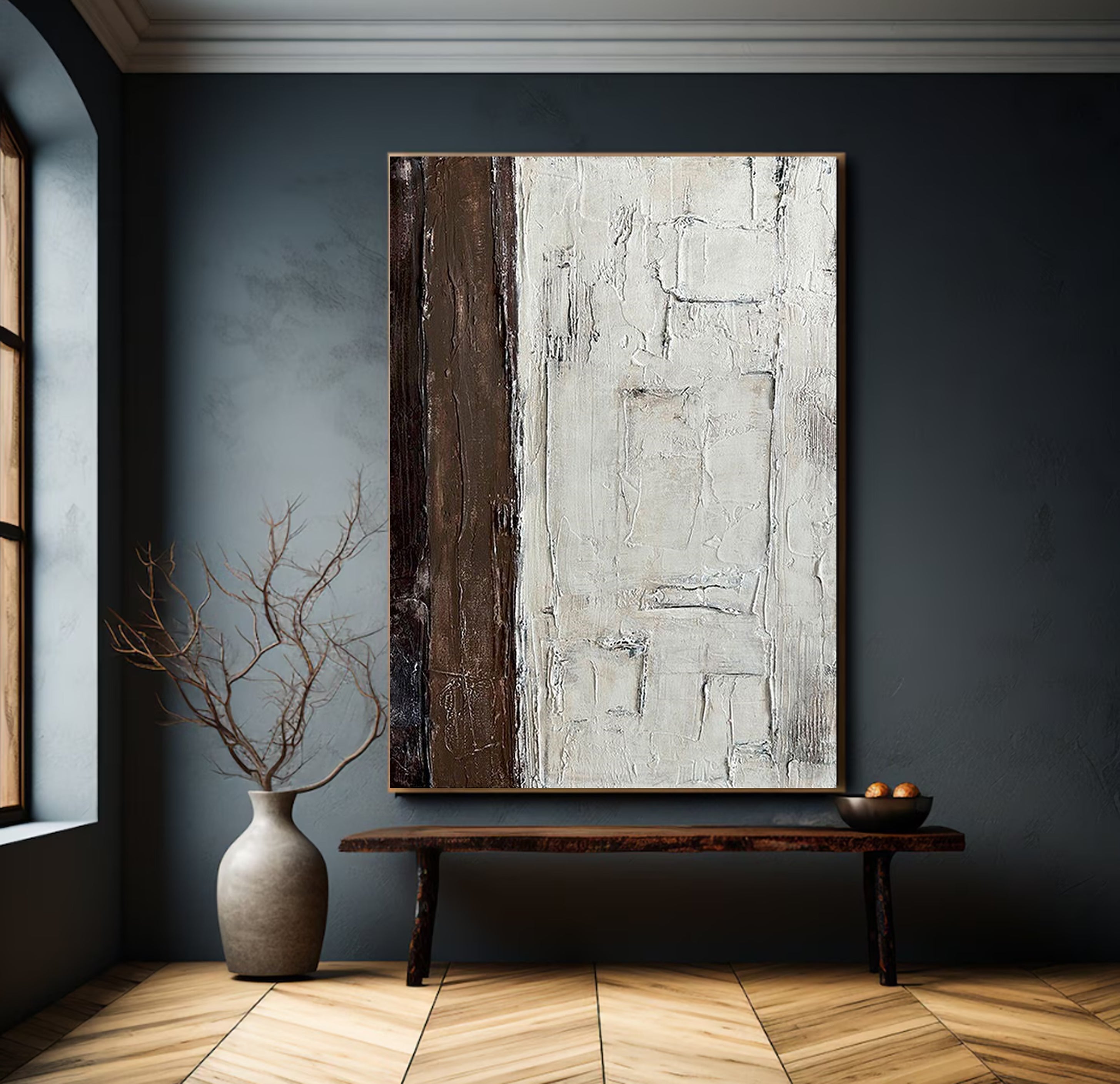 Textured Abstract Art for Modern Living Rooms #MM007