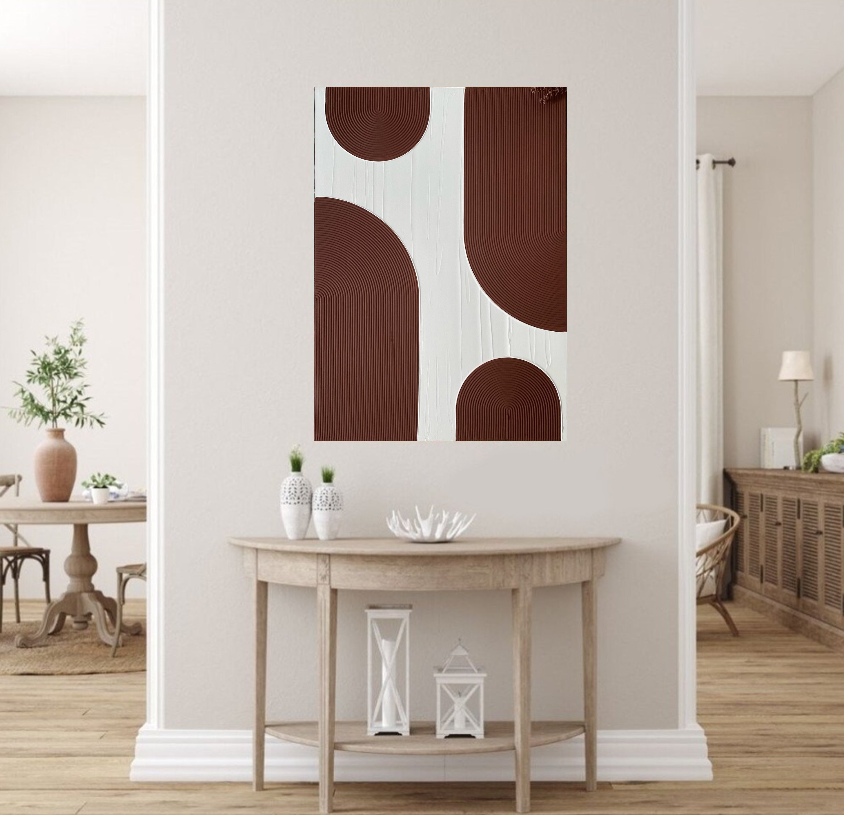 Minimalist Red Abstract Art for Contemporary Spaces #MM018