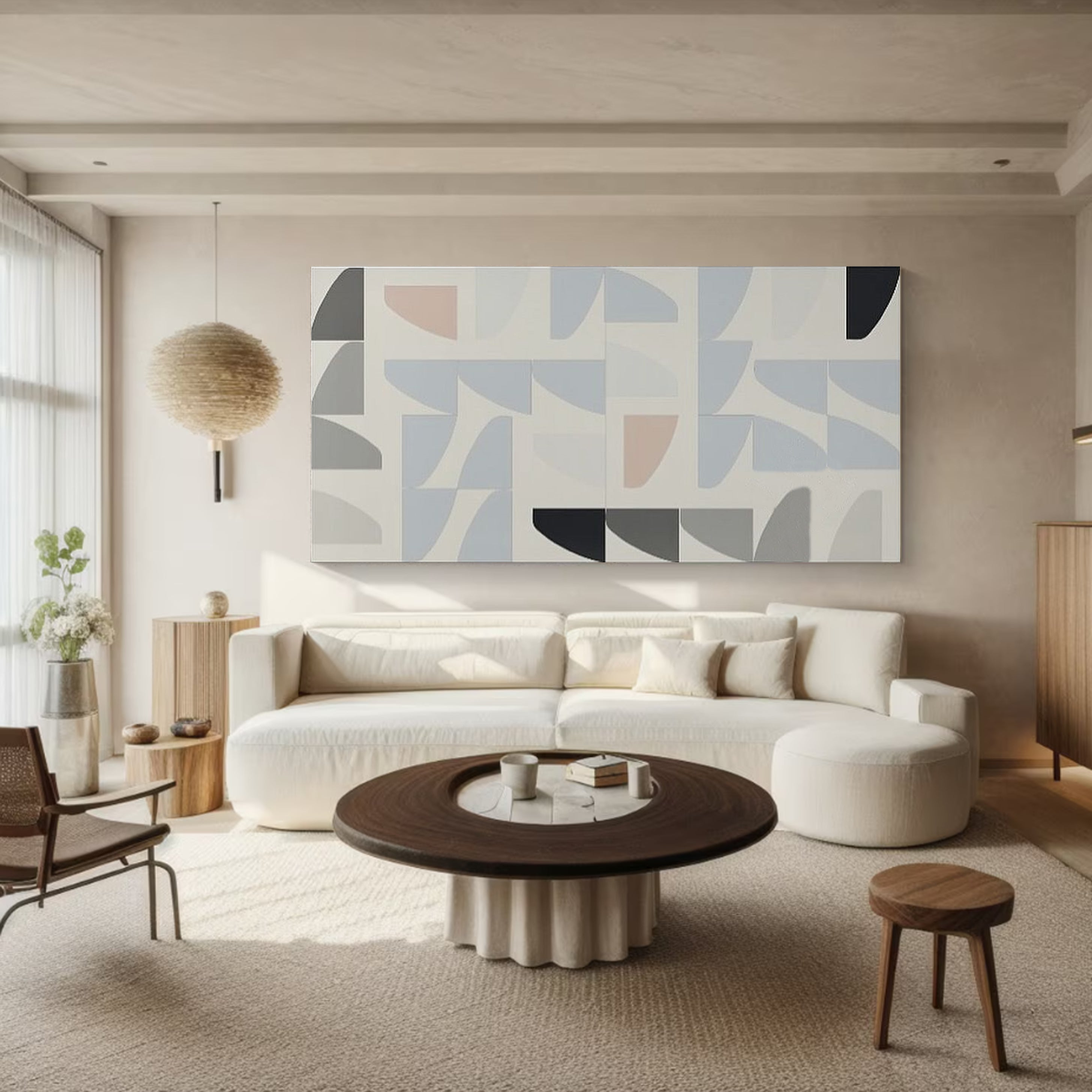 Modern Abstract Painting Chic Geometric Patterns #MC006