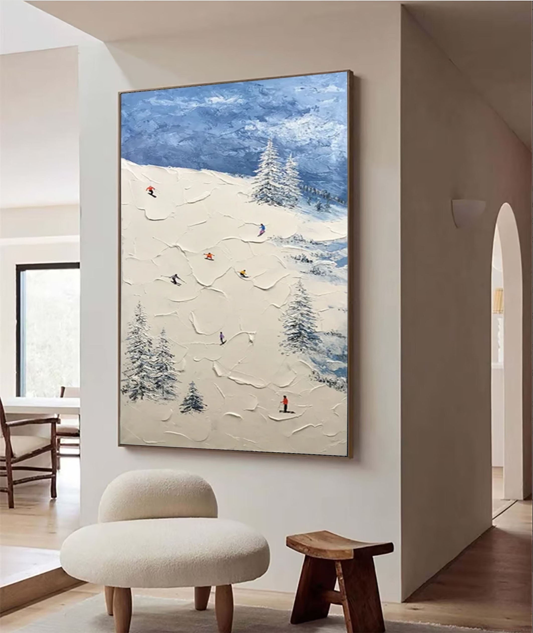 Winter Sports Wall Art for Contemporary Living Rooms #SPA007