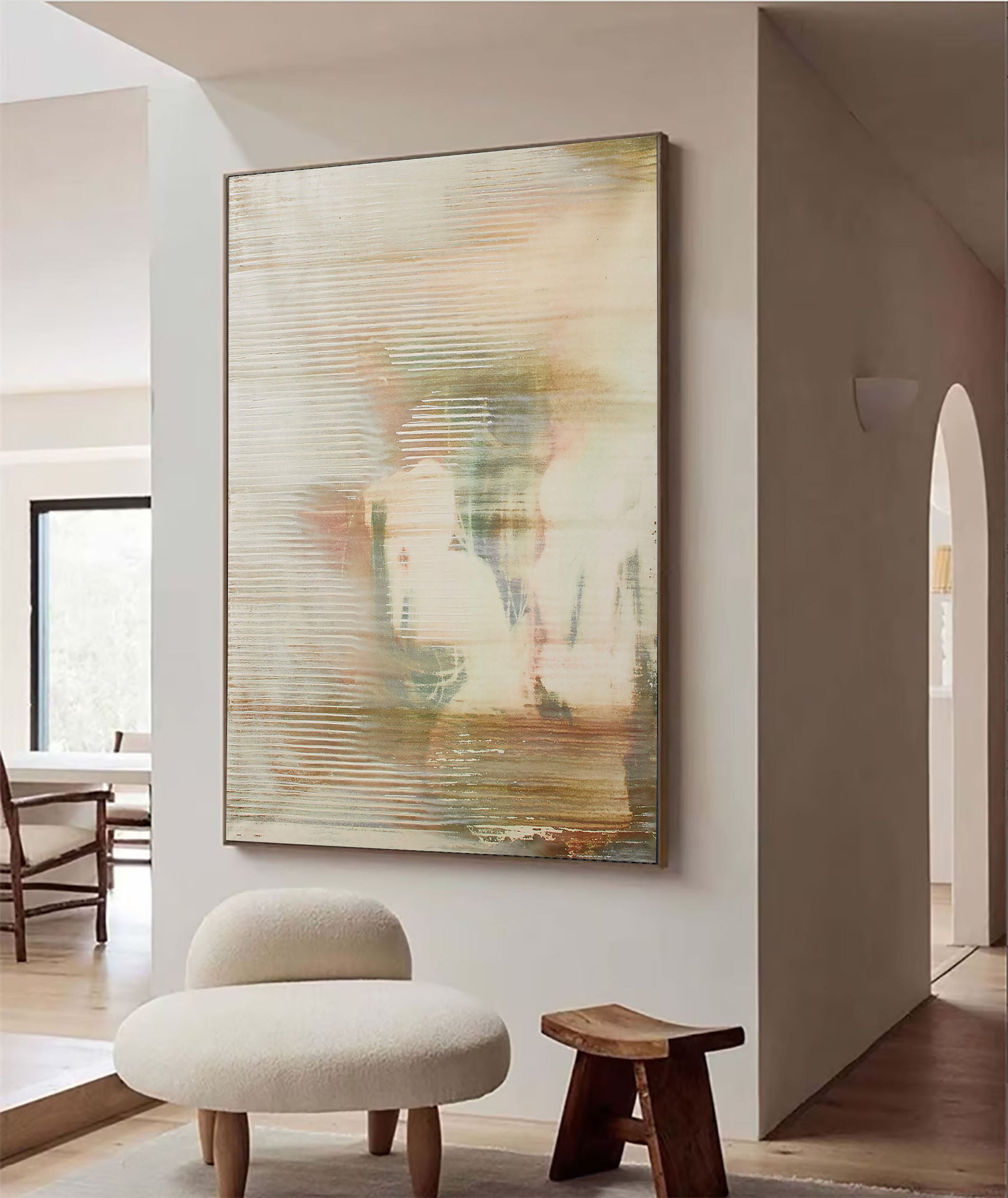 Atmospheric Abstract With Soft Colors, Modern Minimalist Style #MM353