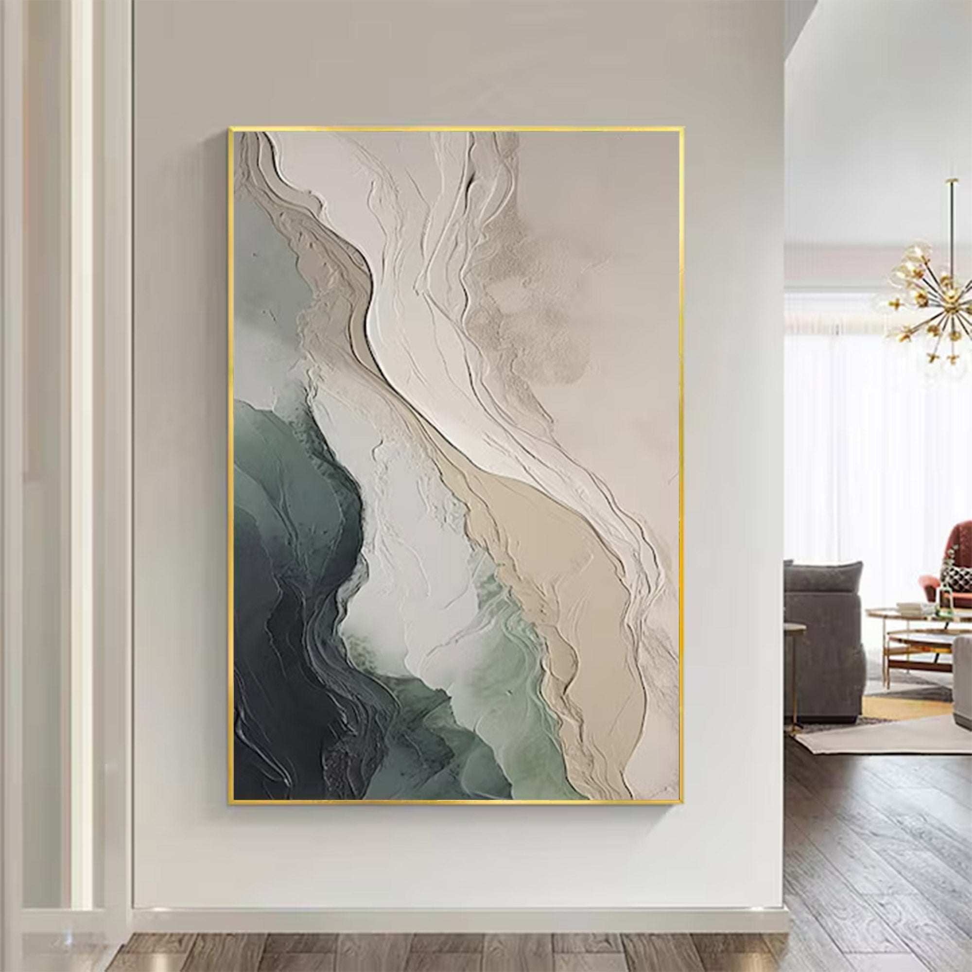 Large Abstract Scenery Painting | KelorArt #AG 147