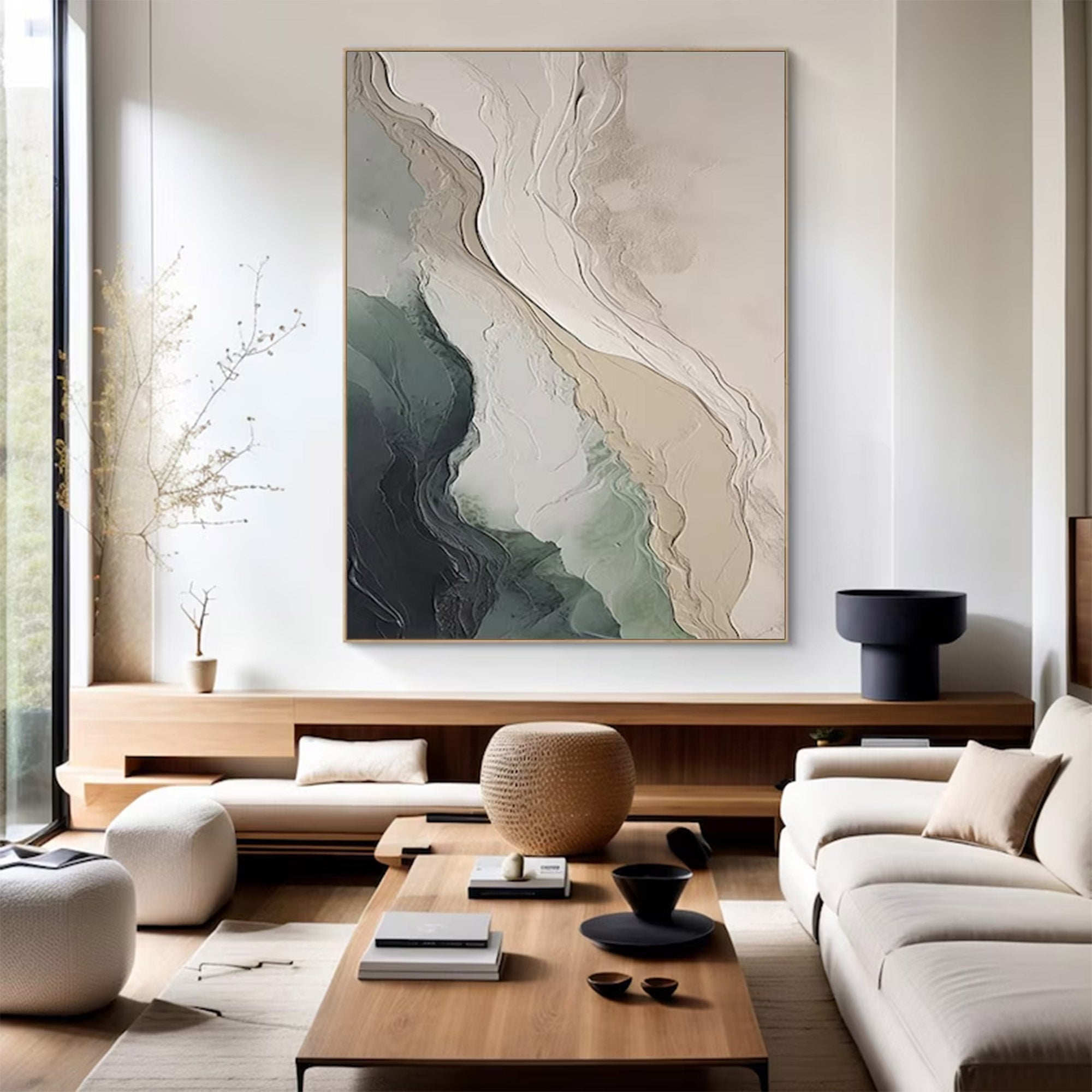 Large Abstract Scenery Painting | KelorArt #AG 147