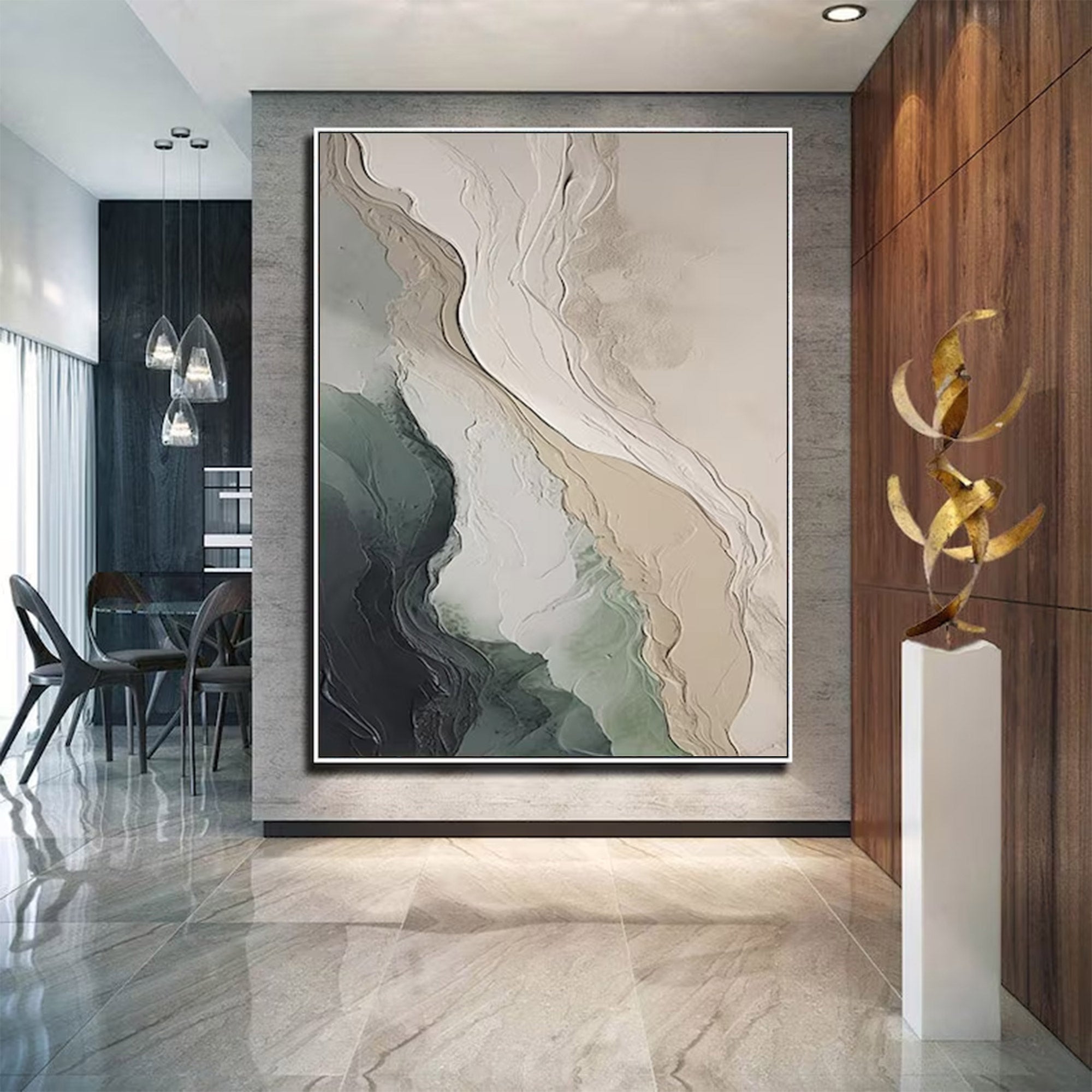 Large Abstract Scenery Painting | KelorArt #AG 147