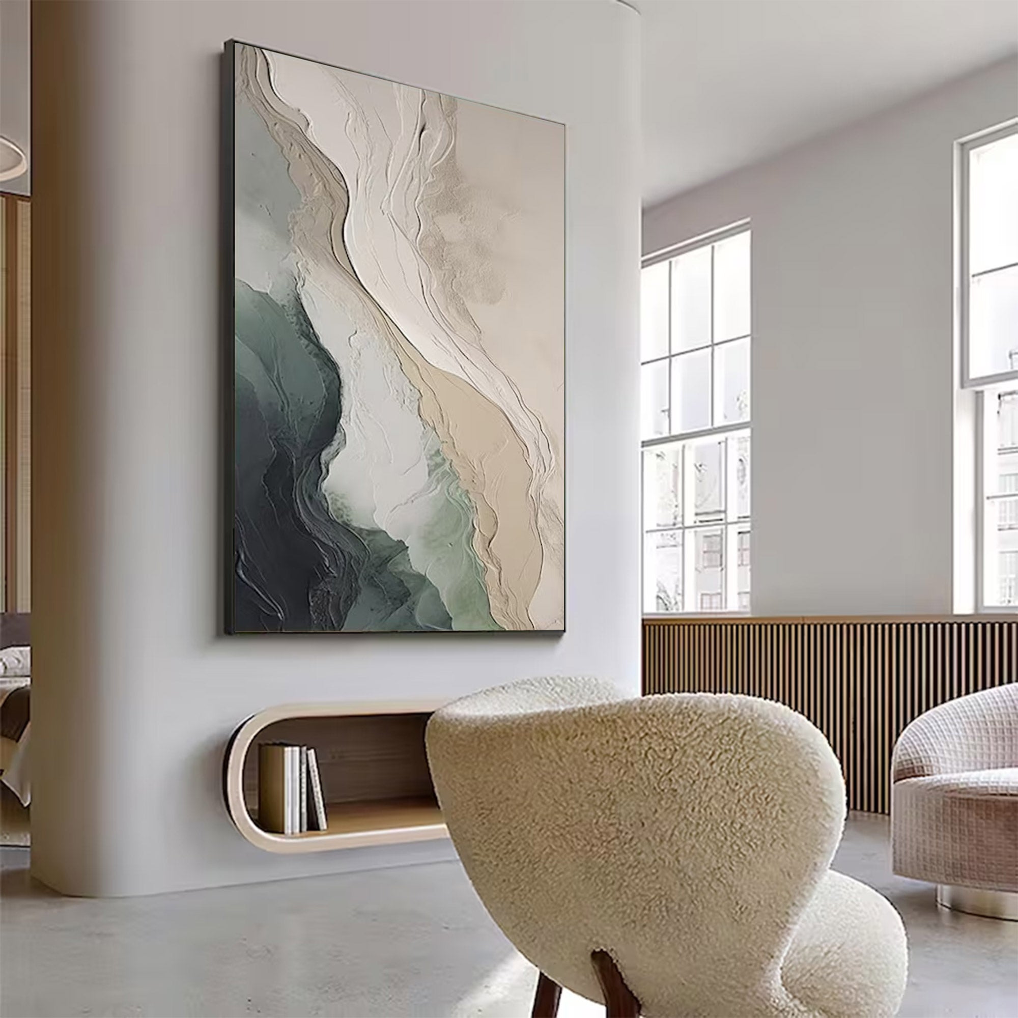 Large Abstract Scenery Painting | KelorArt #AG 147