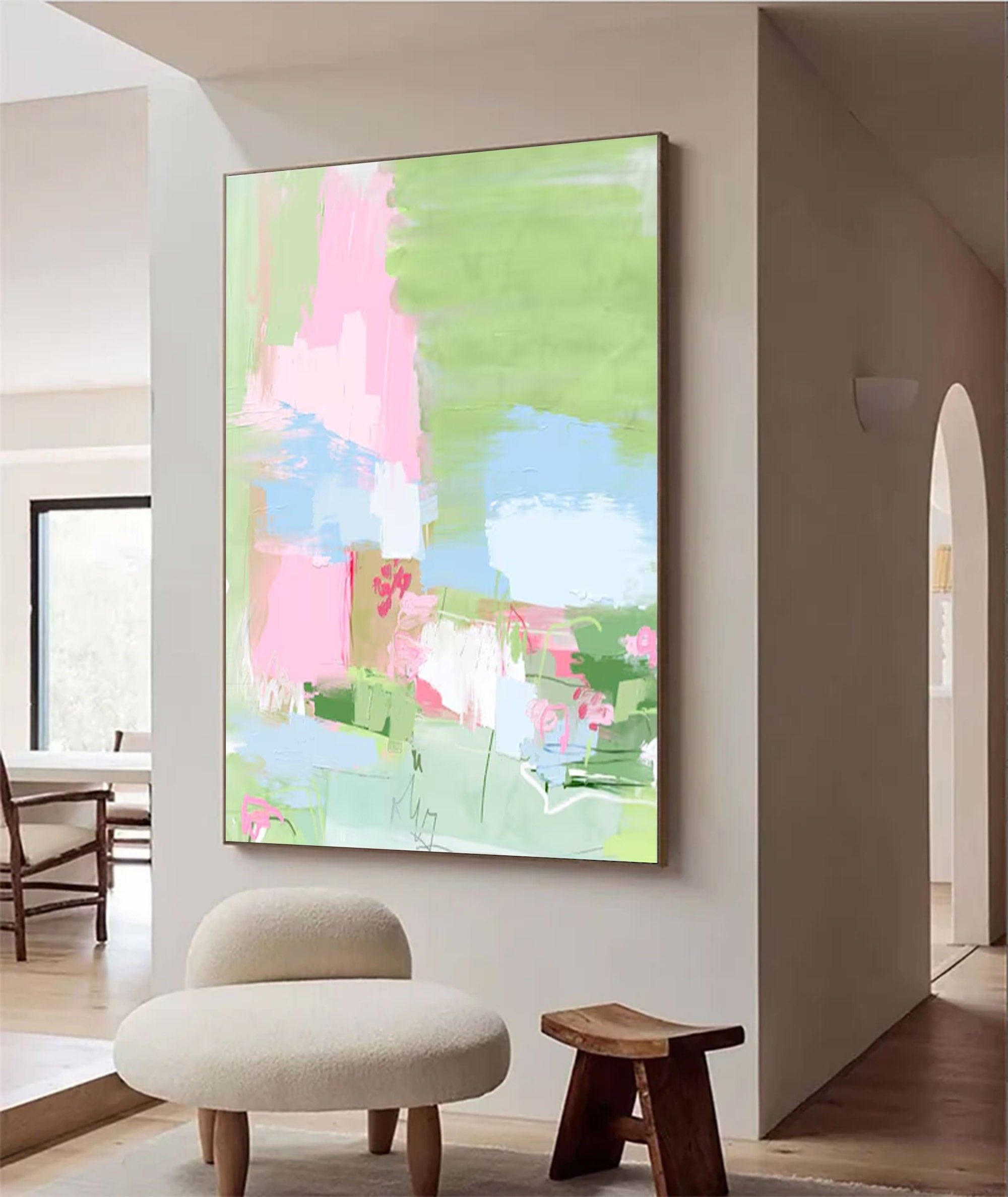 Large Modern Expressionist Canvasr | KelorArt #AG 148