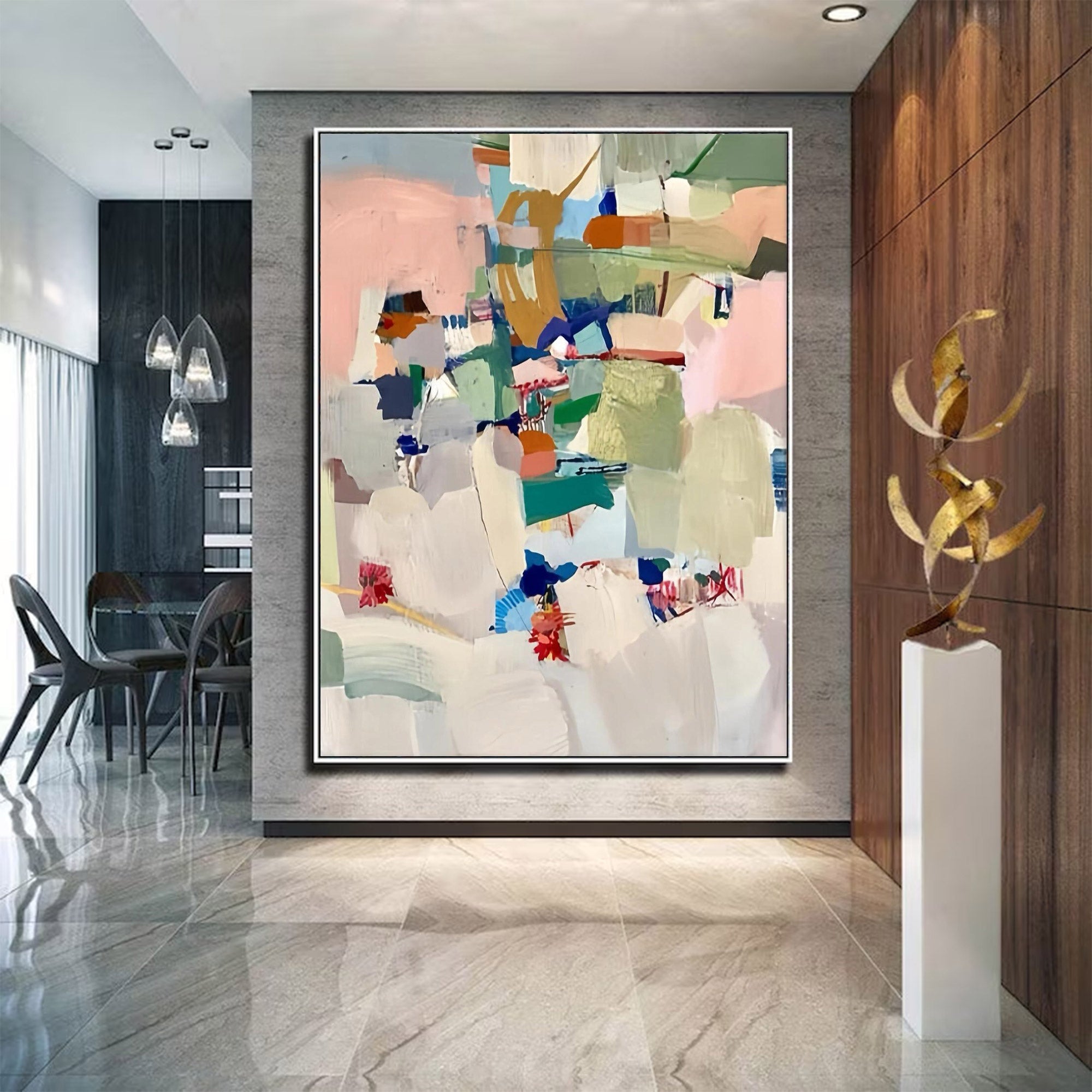 Large Abstract Expressionist Art | KelorArt #AG 113