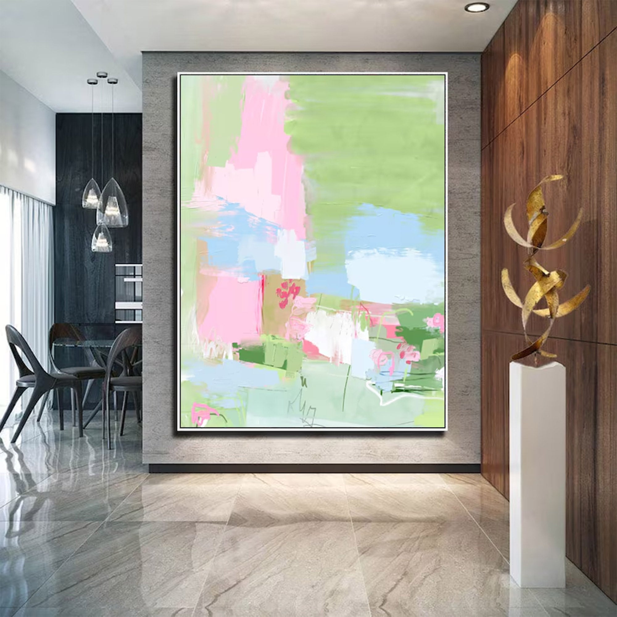 Large Modern Expressionist Canvasr | KelorArt #AG 148