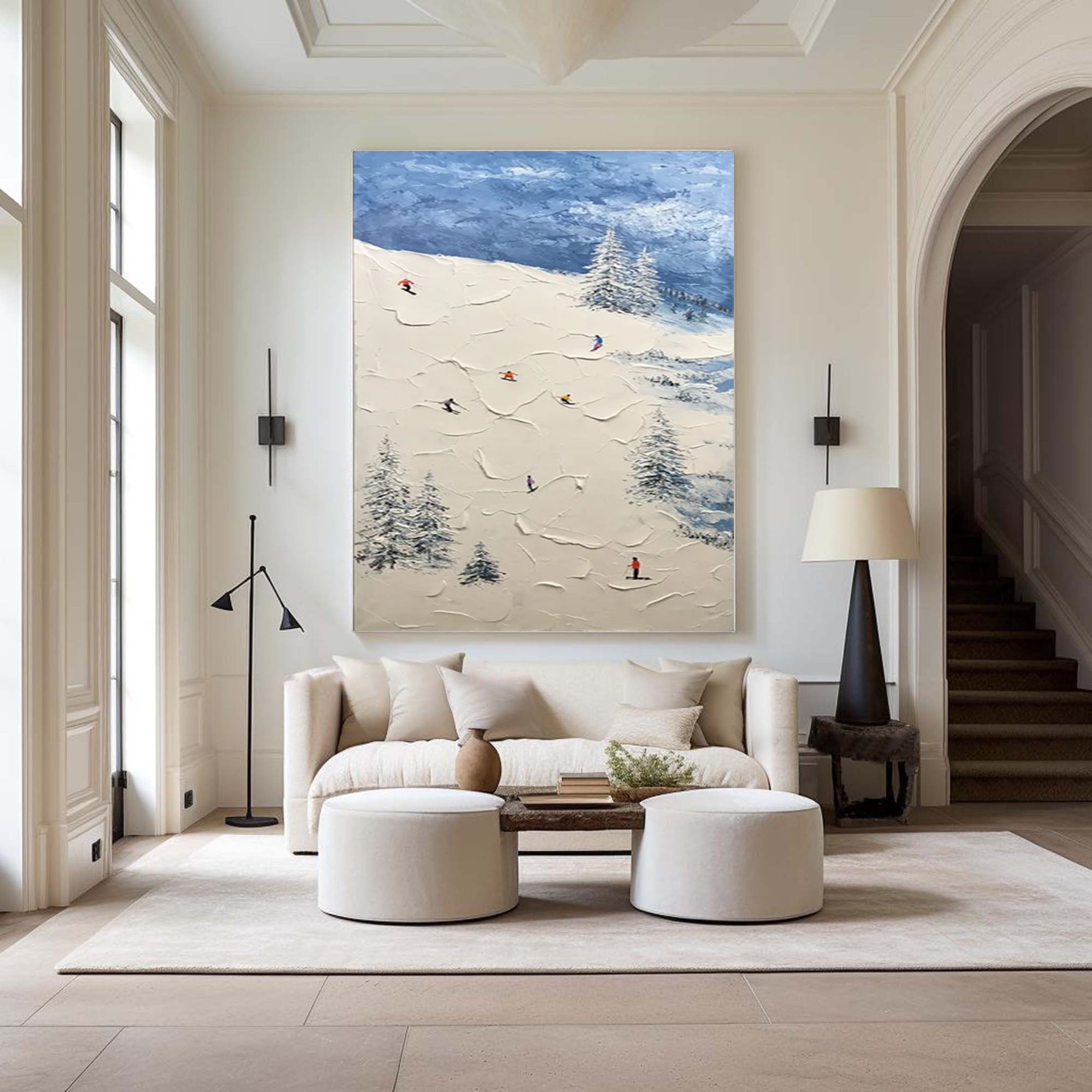 Winter Sports Wall Art for Contemporary Living Rooms #SPA007