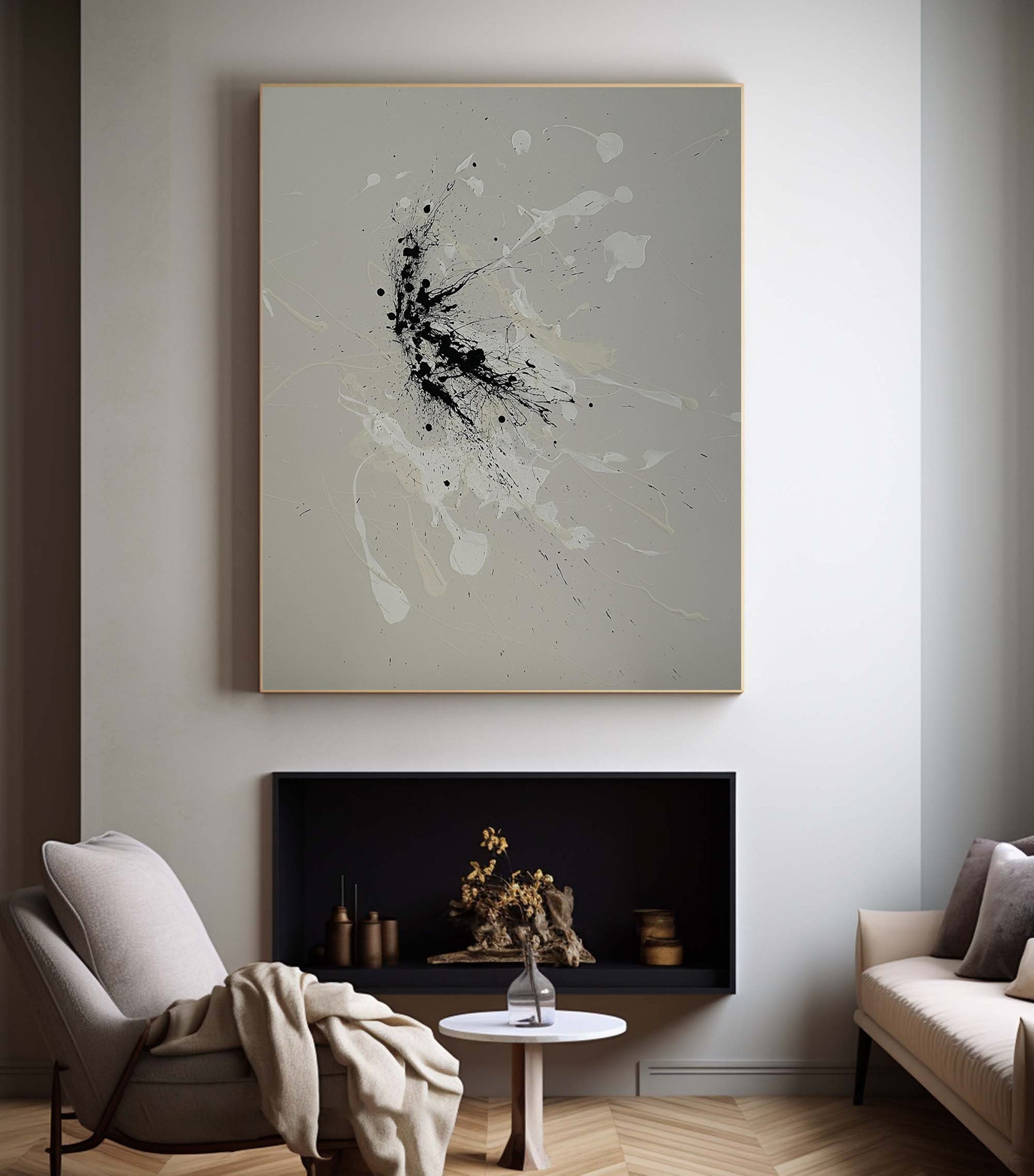 Modern Abstract Splash Wall Art Painting  #MM069