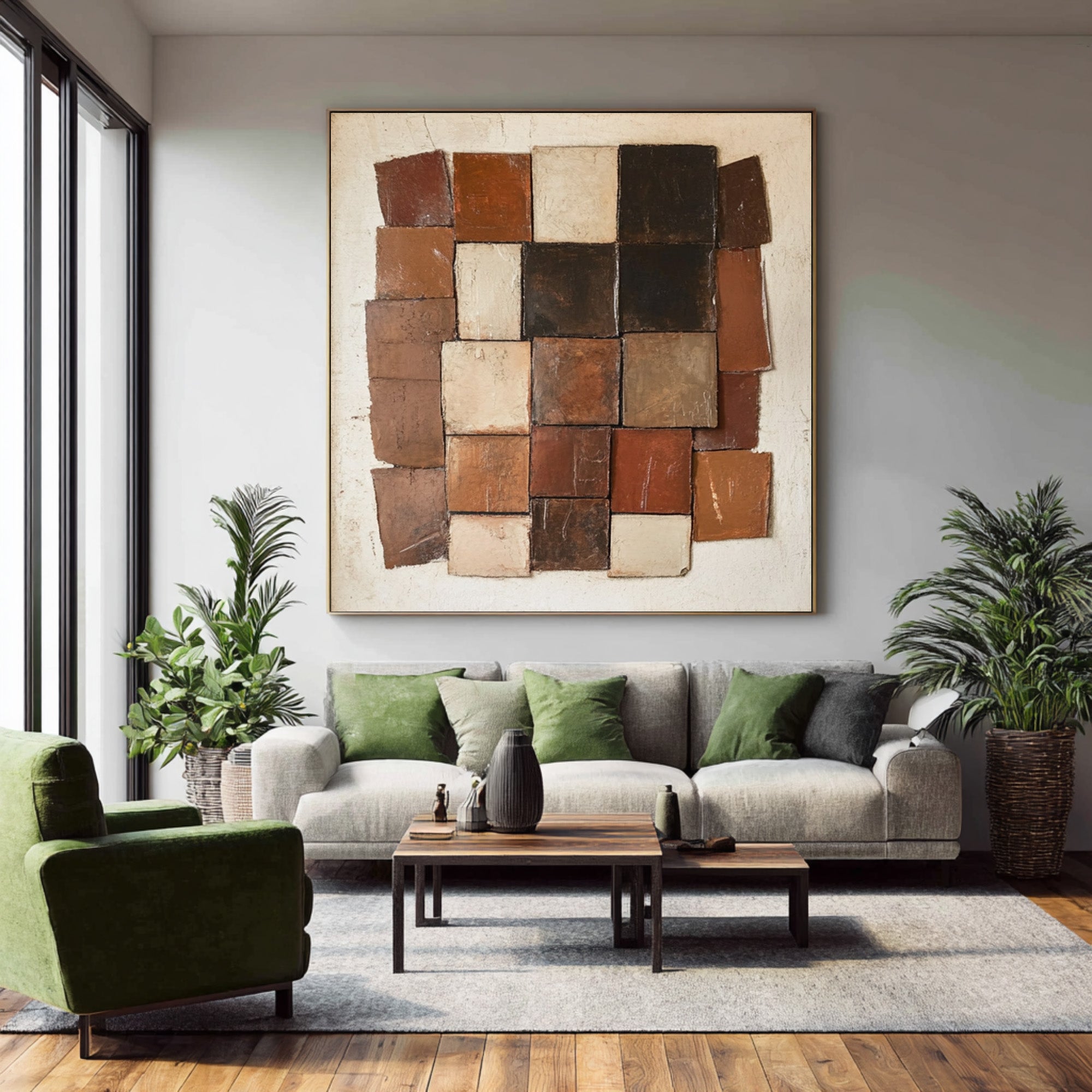 Large Impasto Patchwork | KelorArt #CZ 006
