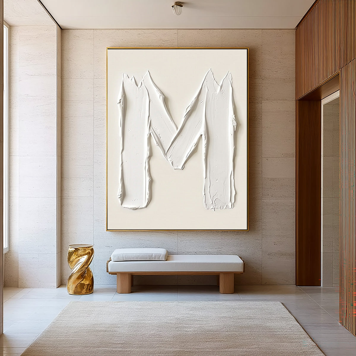 The Space Between Rising Gestures Large White Abstract Wall Art Textured Sculptural Relief Modern Minimalist Decor