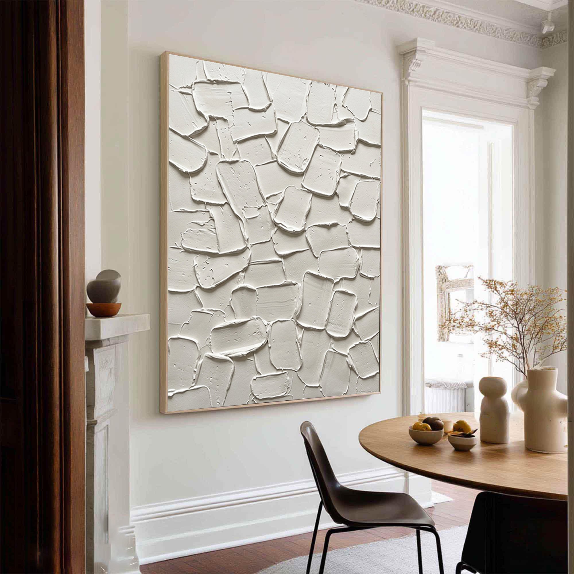 Large Hand-Painted Texture Wall Art | Neutral Modern Abstract Canvas