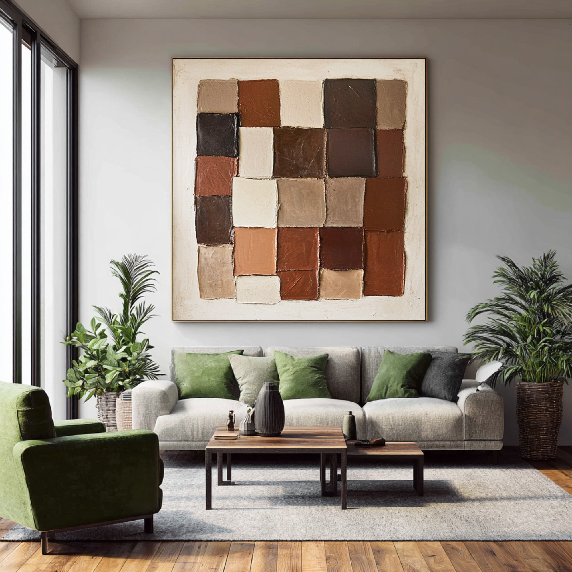 Large Textured Abstract Blocks | KelorArt #CZ 007