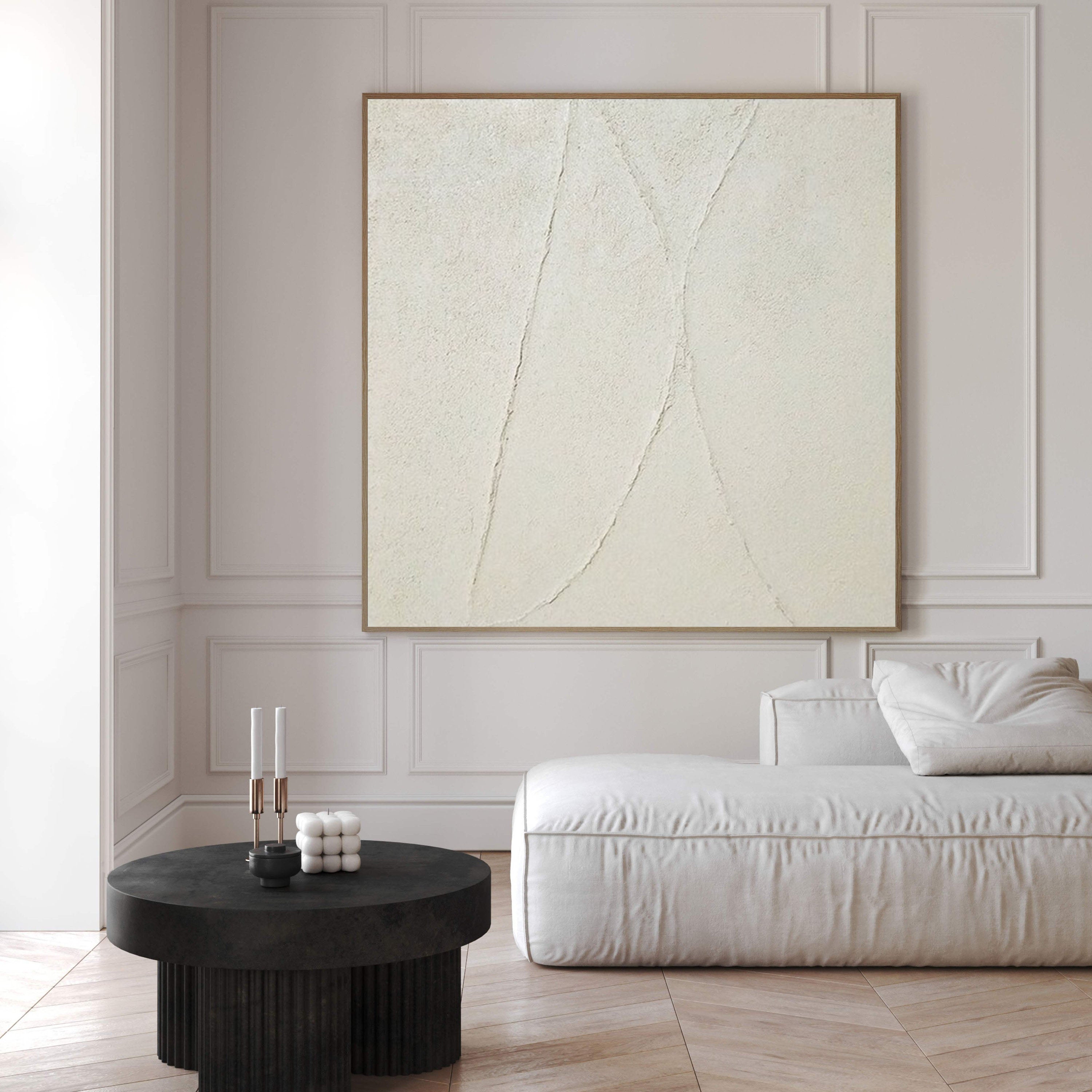 Wabi Sabi Canvas Wall Art in Neutral Tones