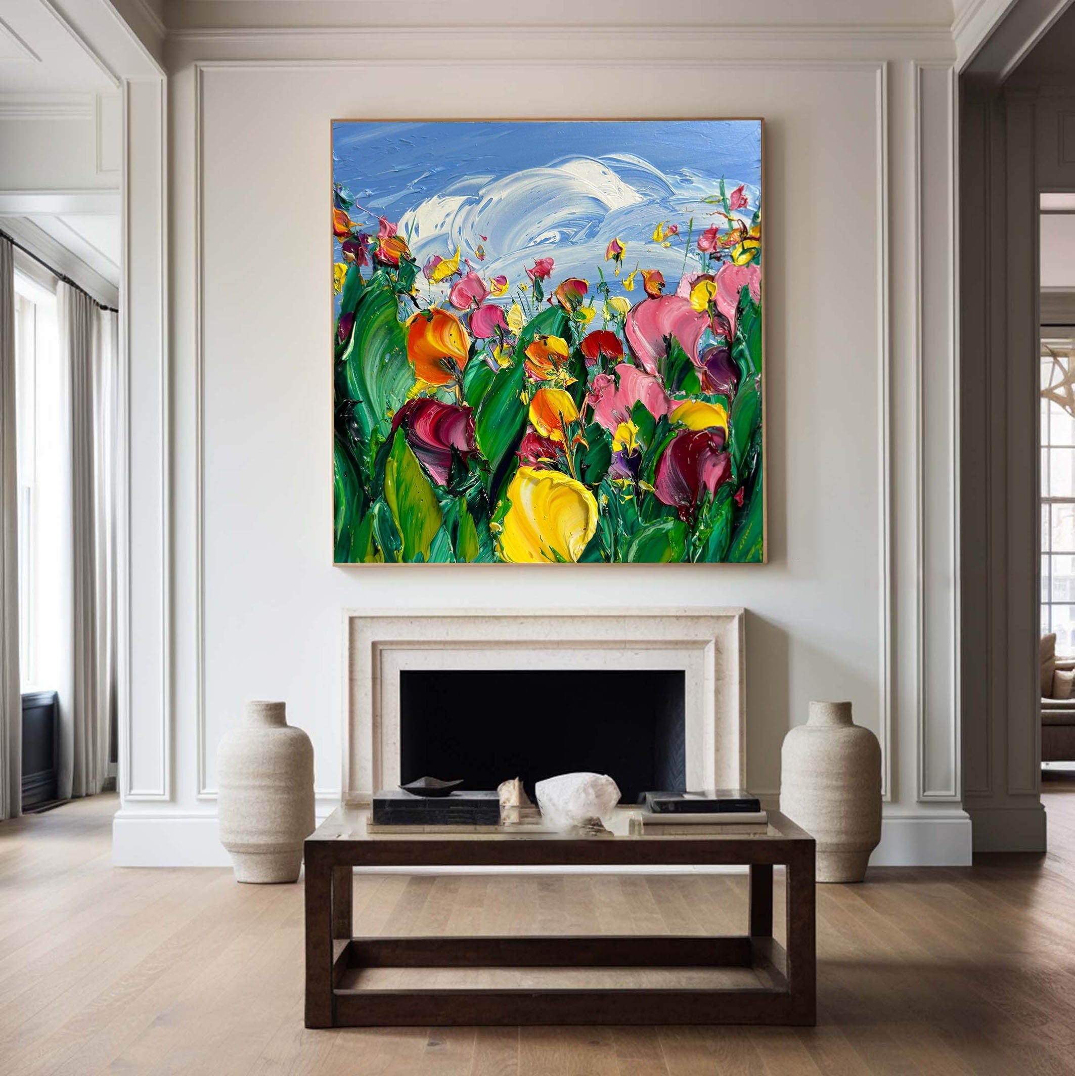 Colorful Flowers Painting