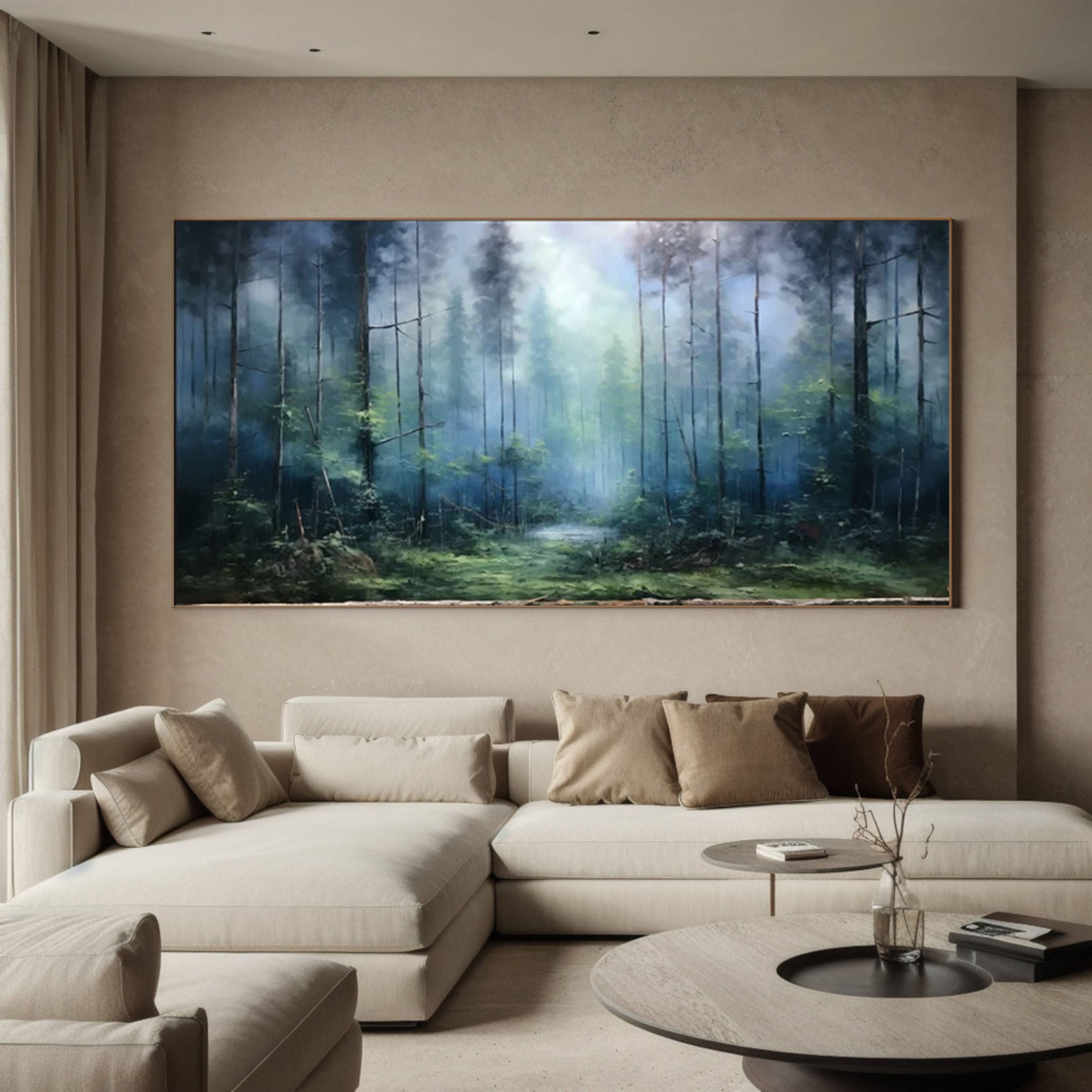 Mystical Forest Canvas Art for Chic Interior Design #TP054