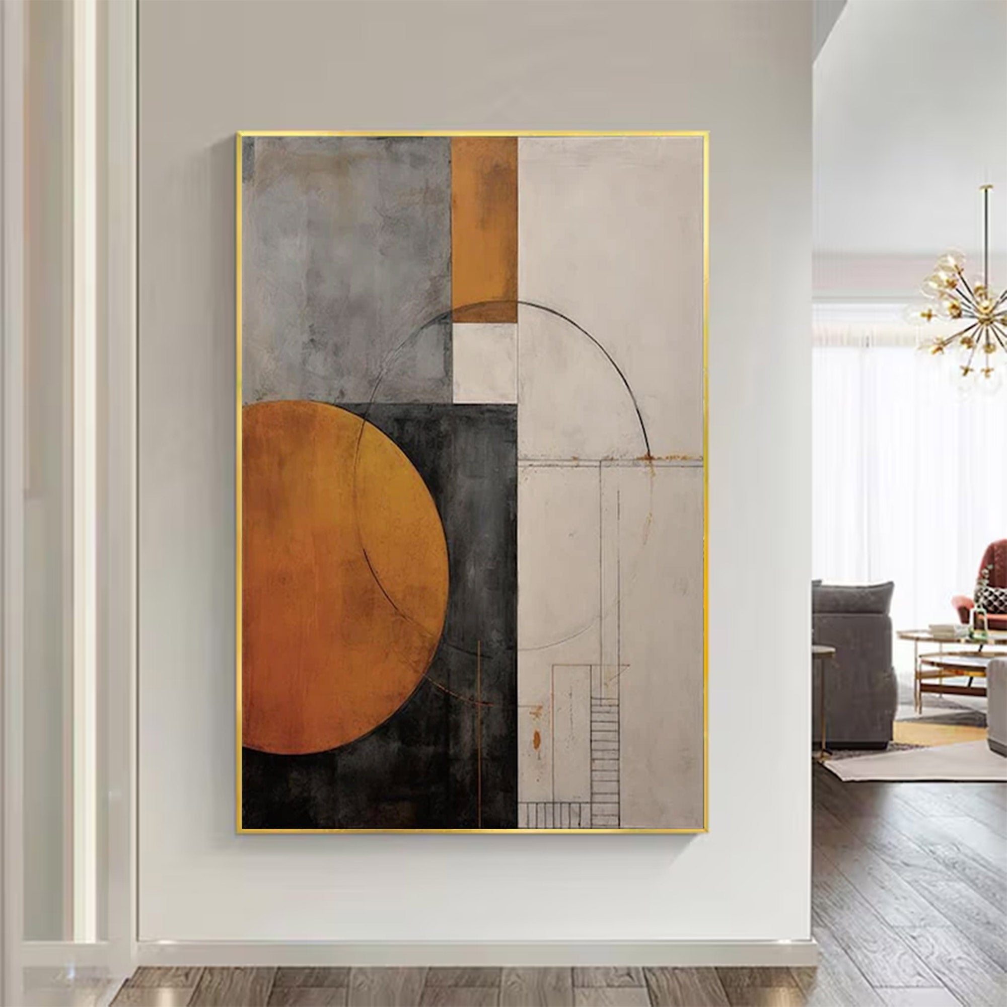 Large Urban Abstract Wall Art | KelorArt #AG 131