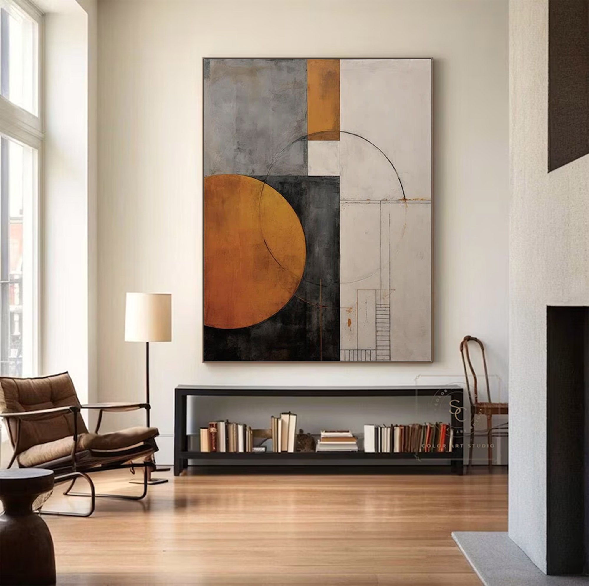 Large Urban Abstract Wall Art | KelorArt #AG 131