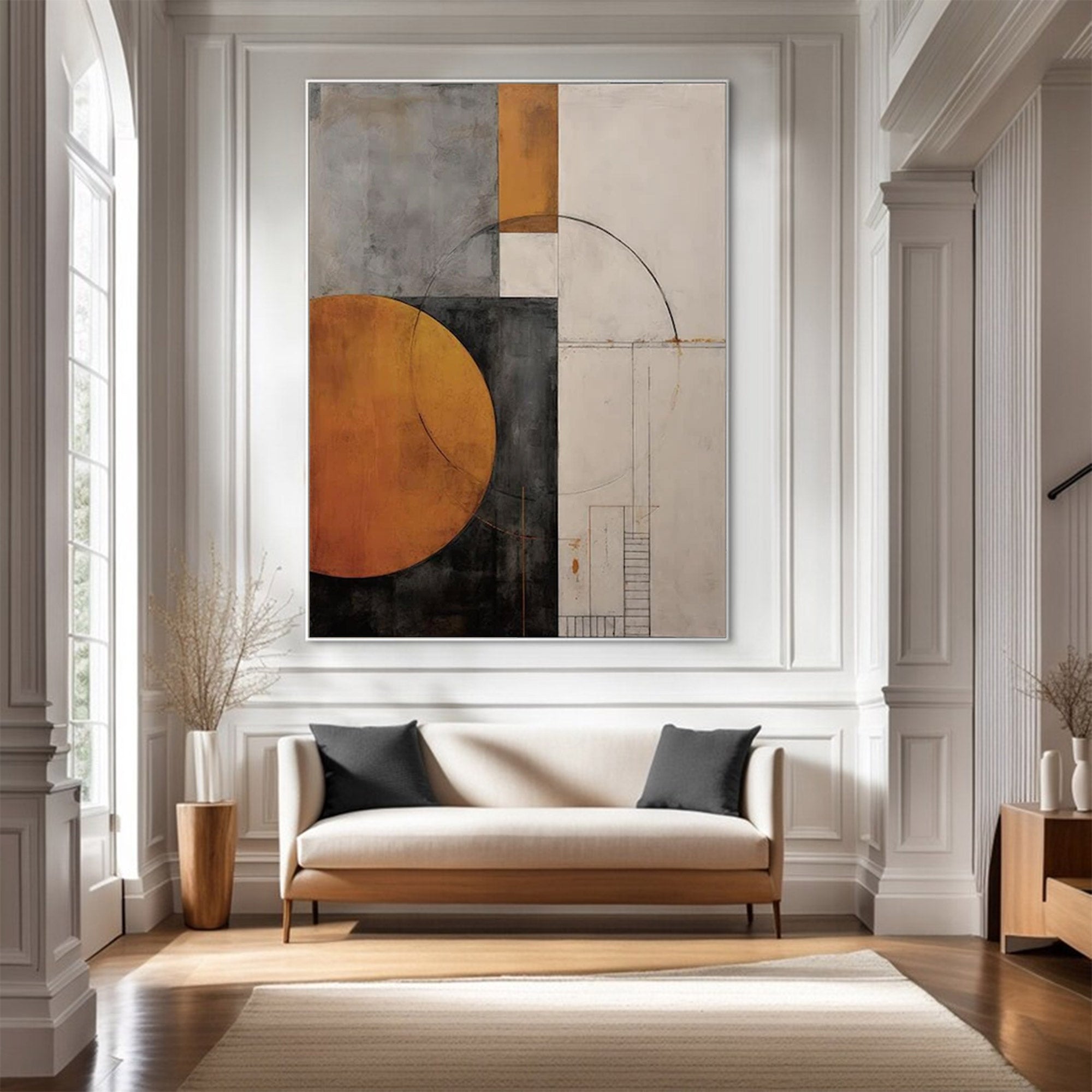 Large Urban Abstract Wall Art | KelorArt #AG 131