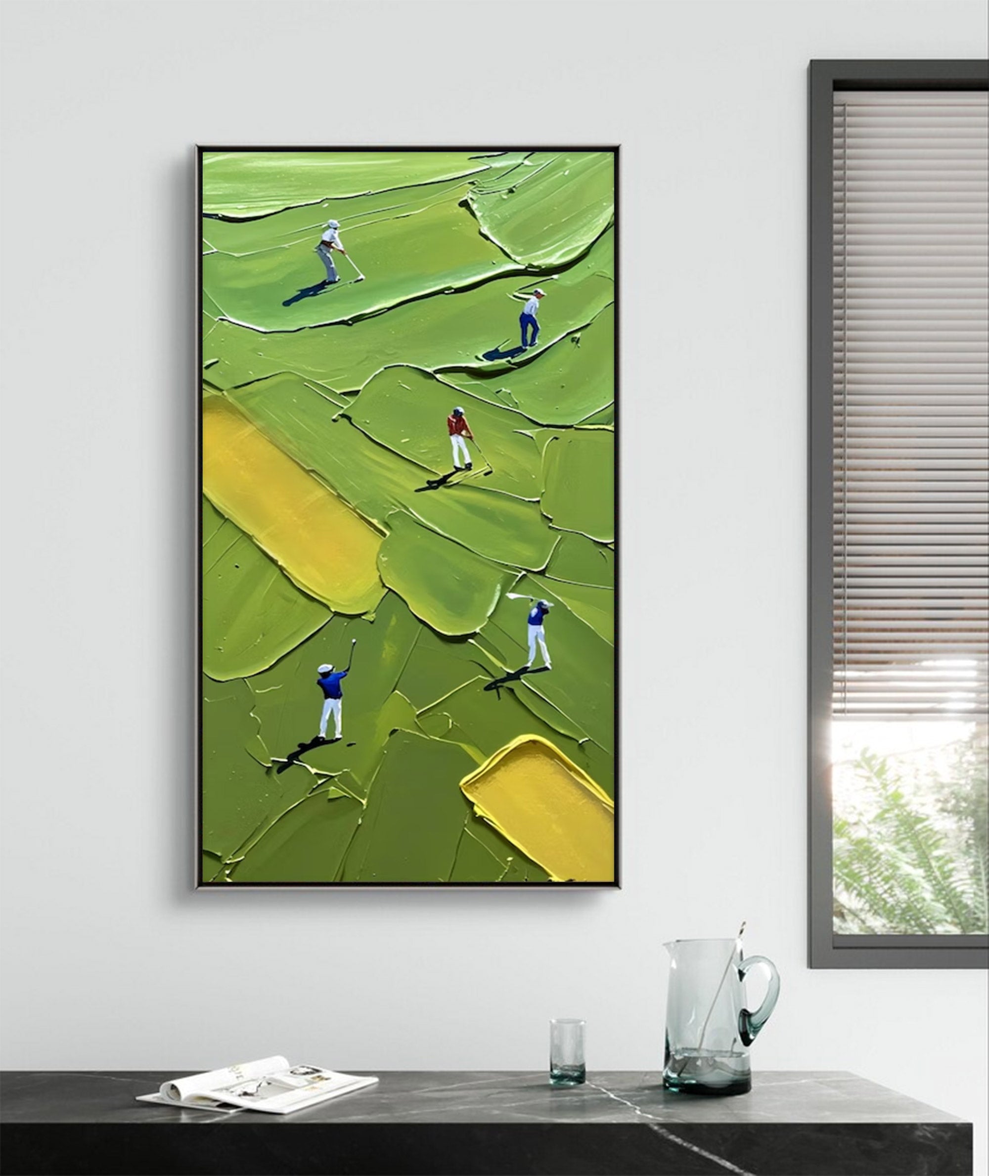 Large Modern Golf Art | KelorArt #AG 129