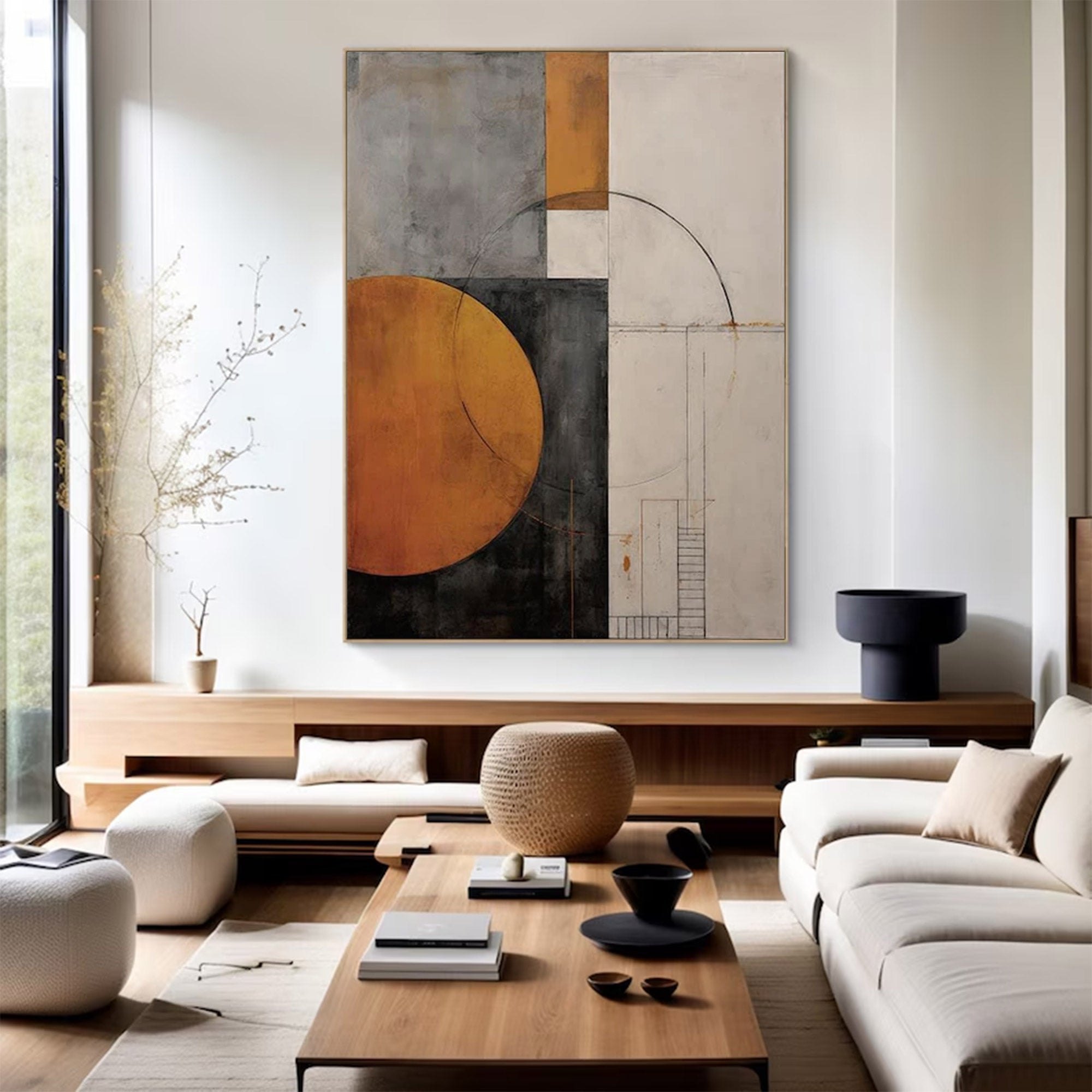 Large Urban Abstract Wall Art | KelorArt #AG 131