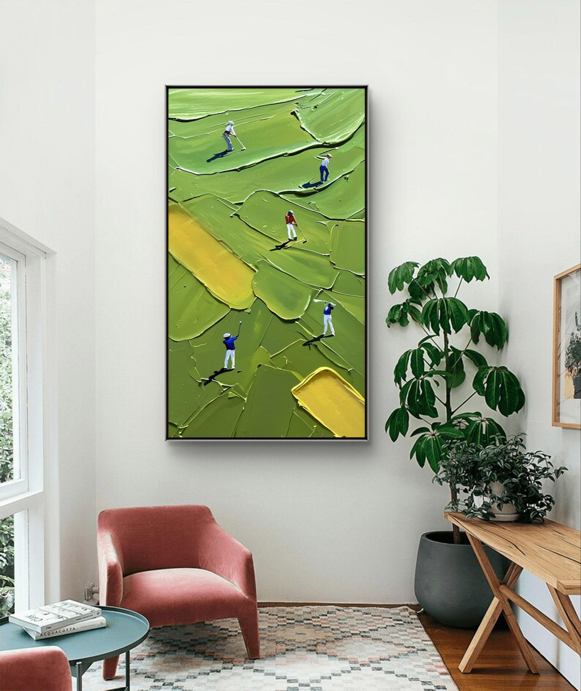 Large Modern Golf Art | KelorArt #AG 129
